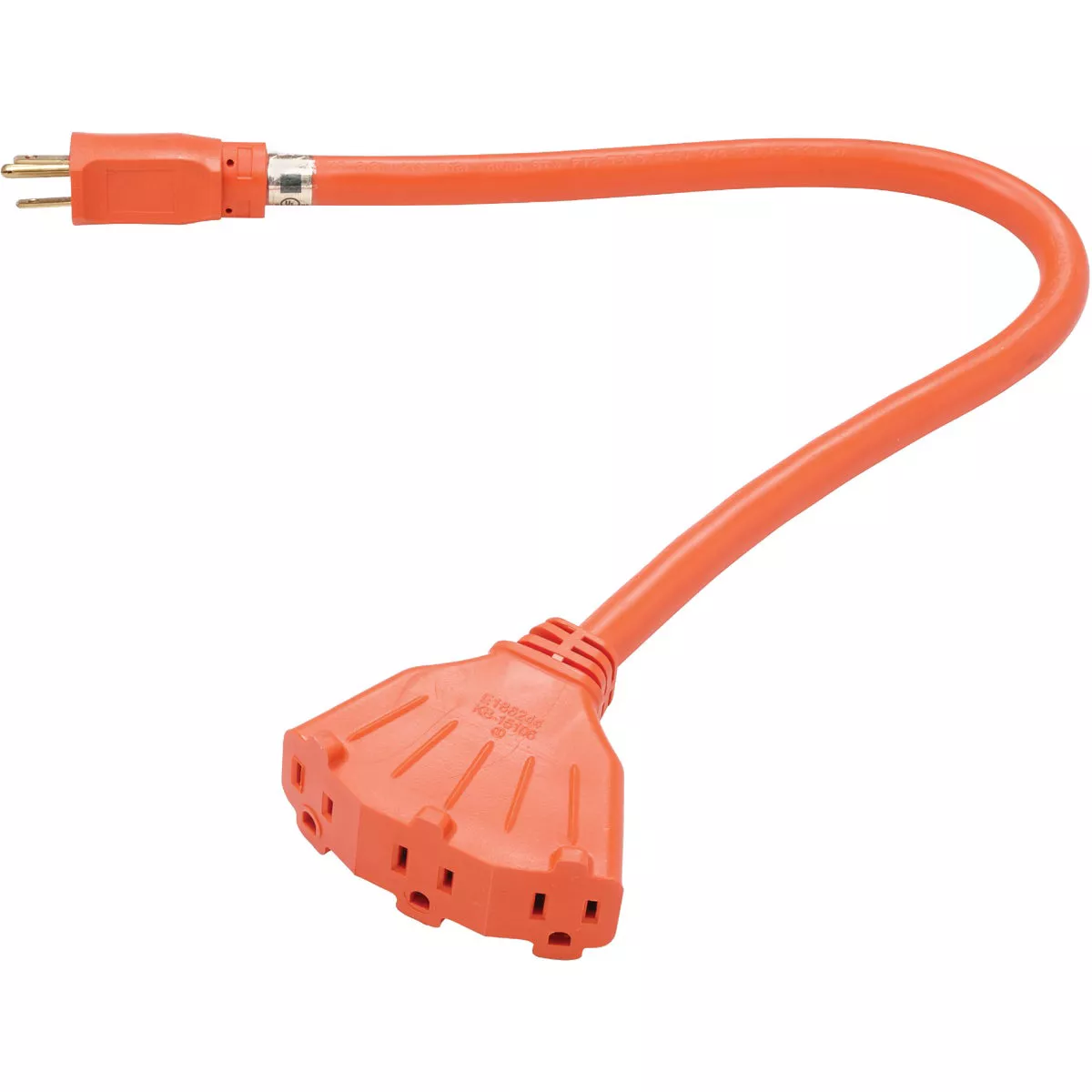Master Electrician 2 Ft. 12/3 Extension Cord with Powerblock