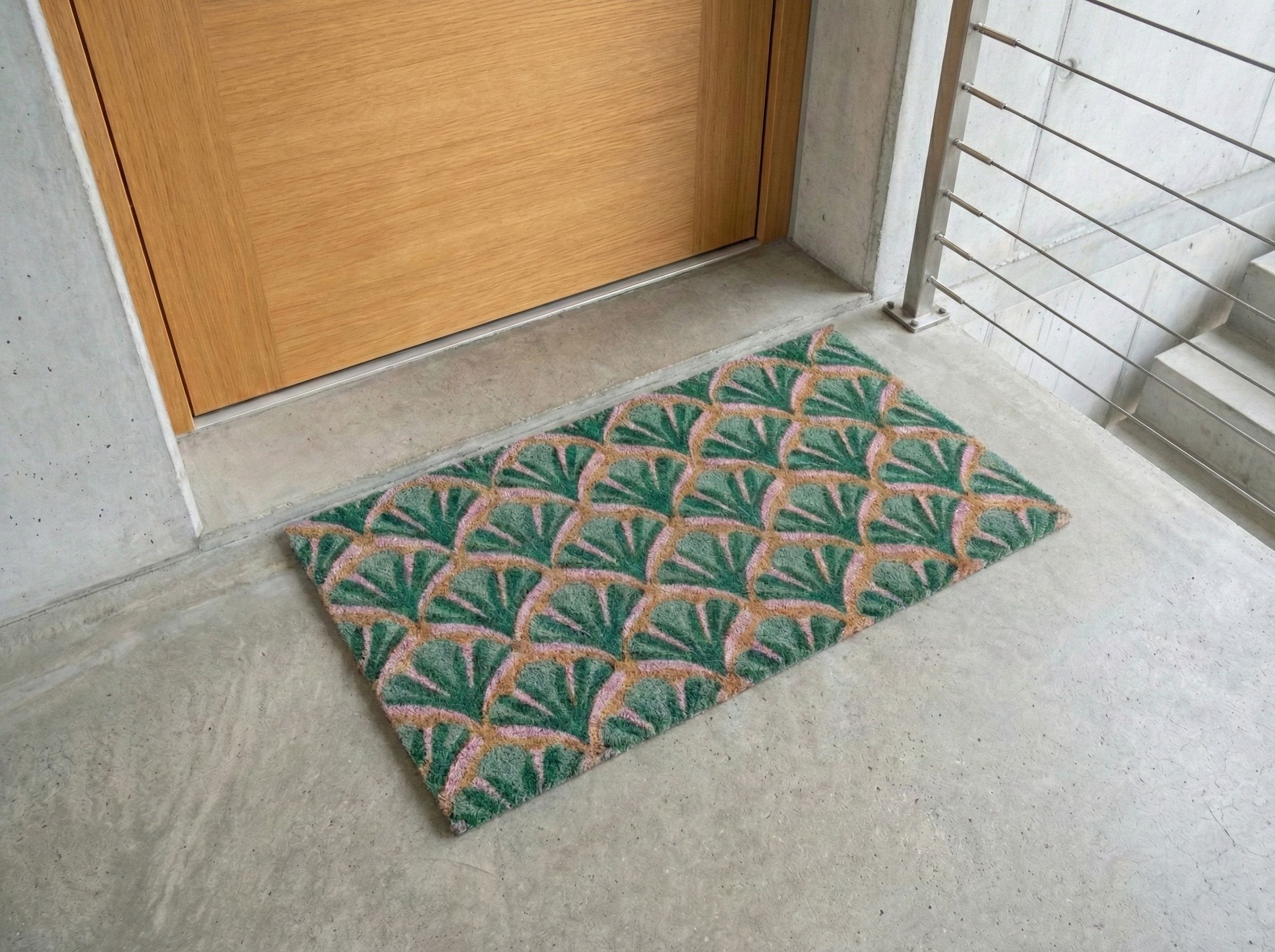 Doormat TATALIK Green 50 x 80 cm Coir