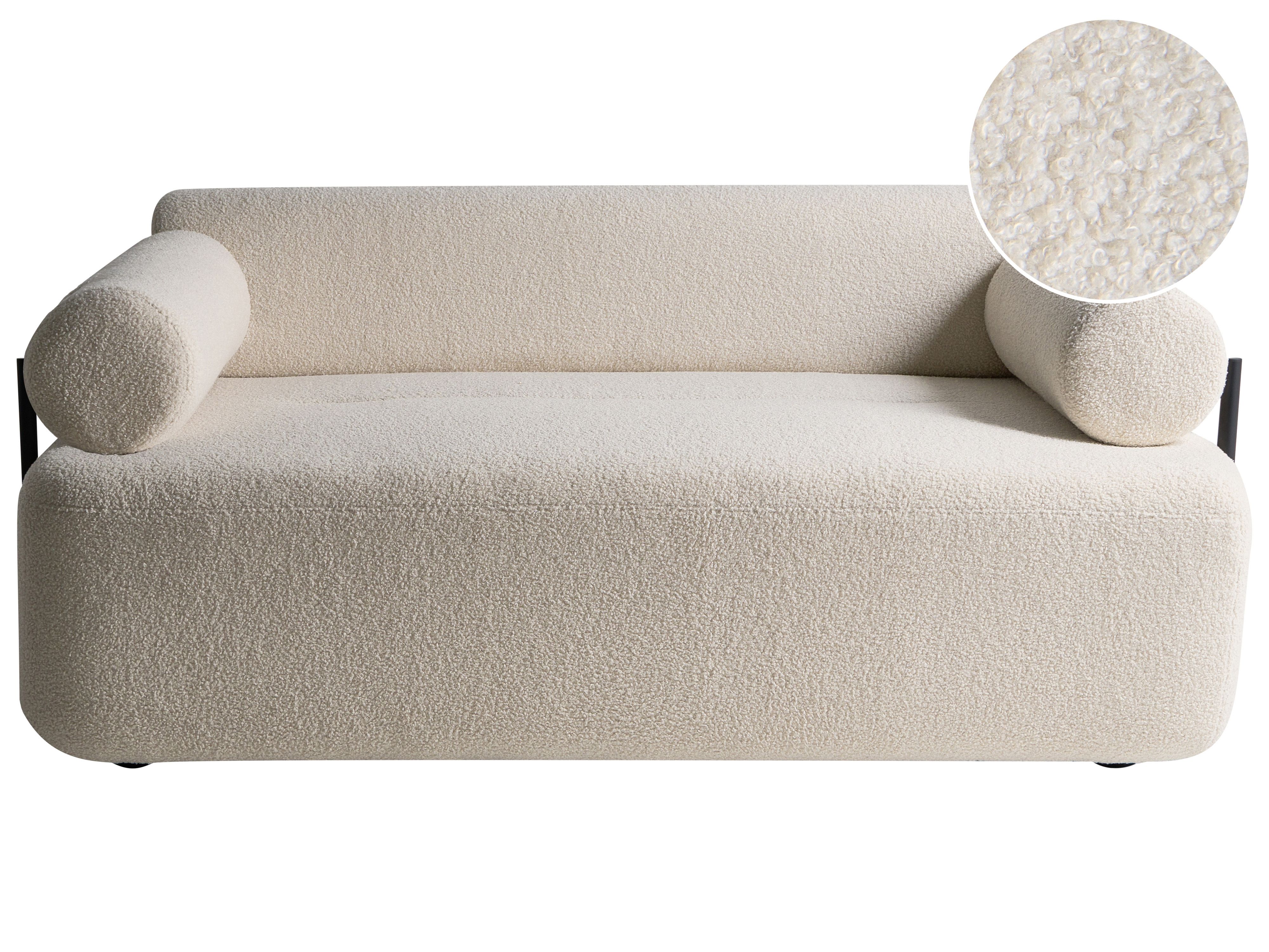 Sofa 2 Seater ELVA Boucle Off-White