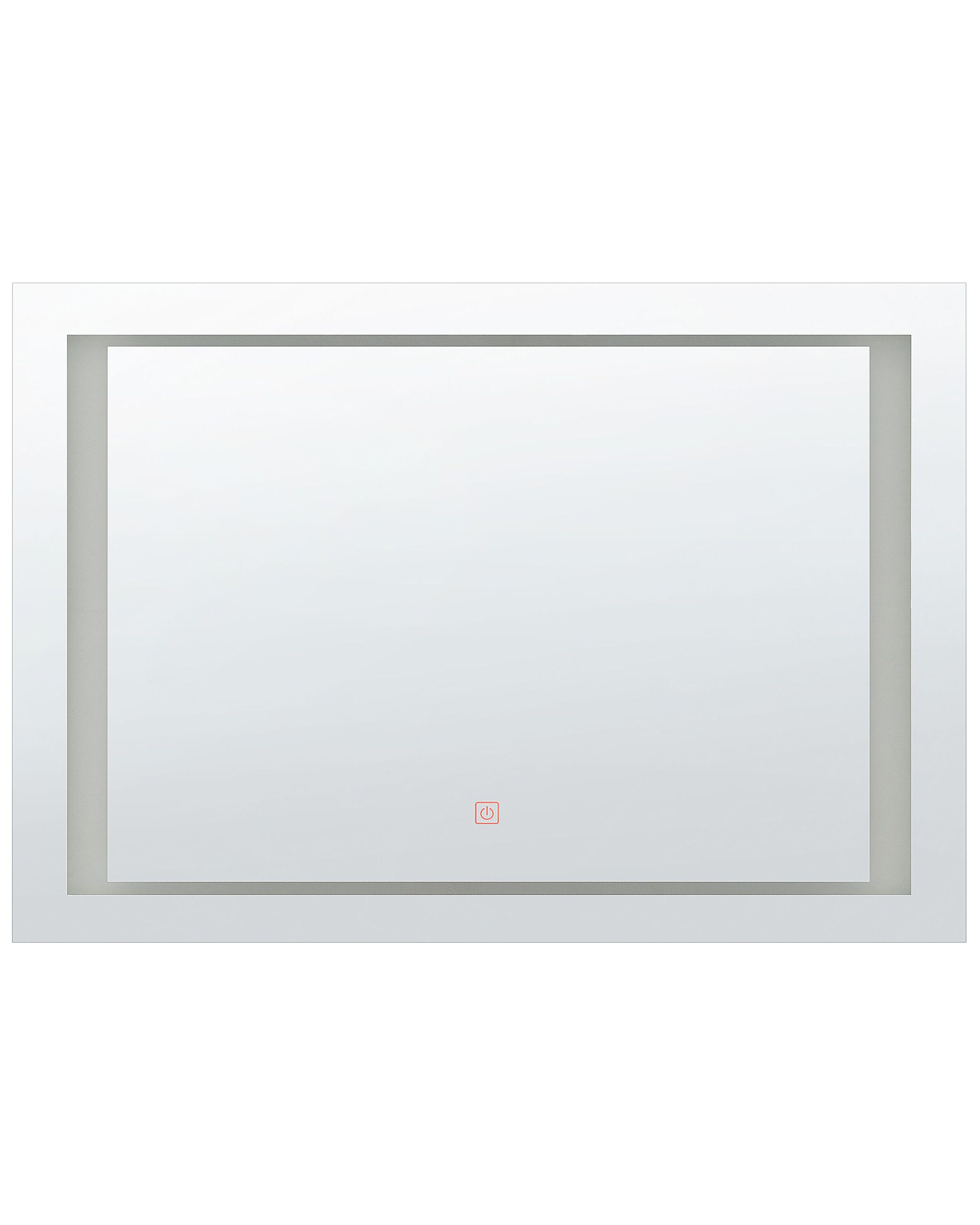 LED Bathroom Mirror EYRE 80 cm 60 cm Silver