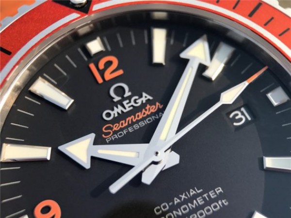 Replica Omega Planet Ocean Professional Orange Bezel 45mm OMF Rubber Strap A8500 - Top club