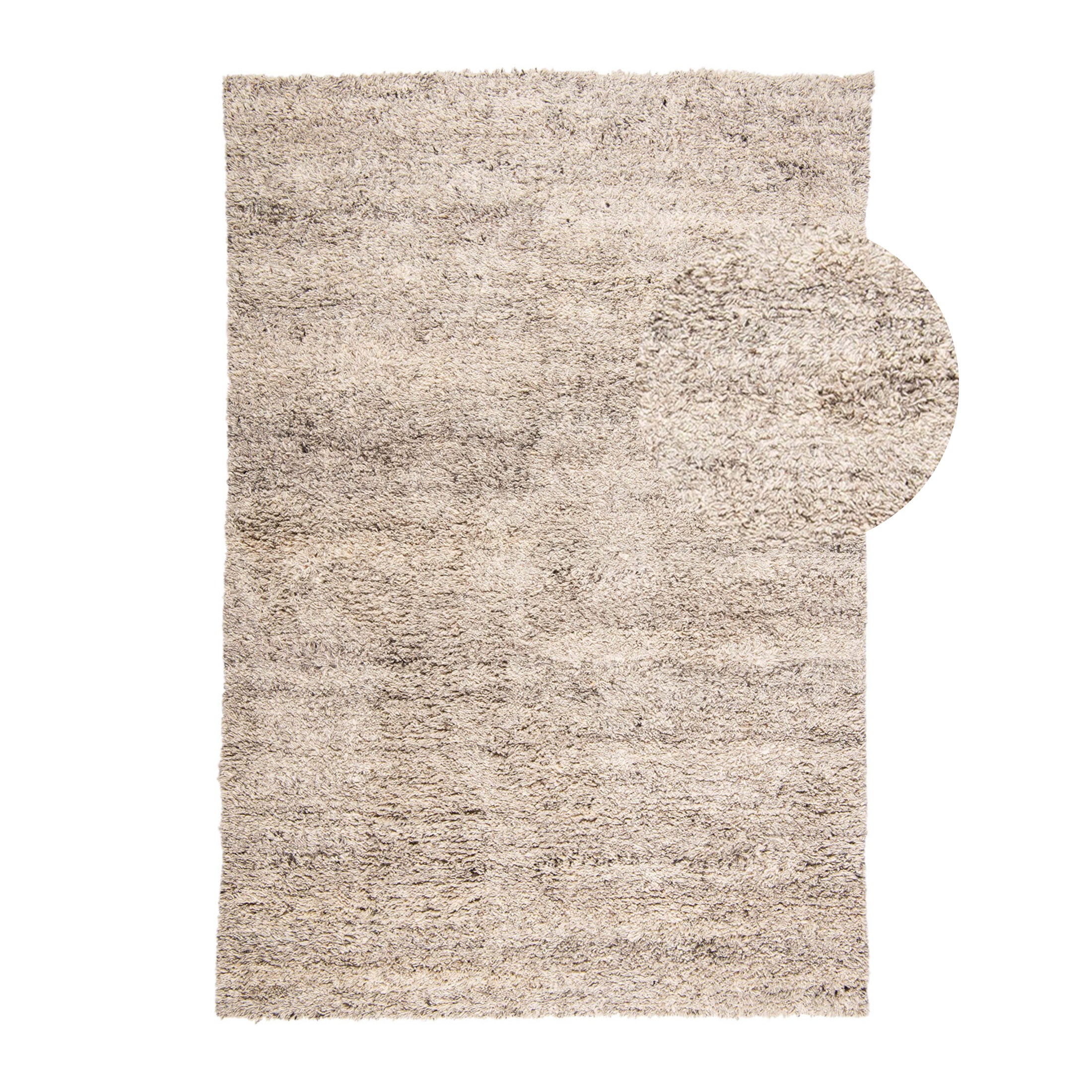 Blokker Fluffy Wollen Vloerkleed 160 x 230 cm - Ivoor