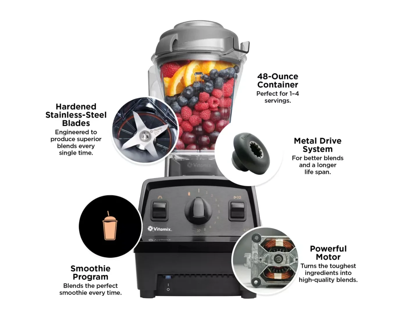 Vitamix Propel 410 10-Speed Countertop Blender Black