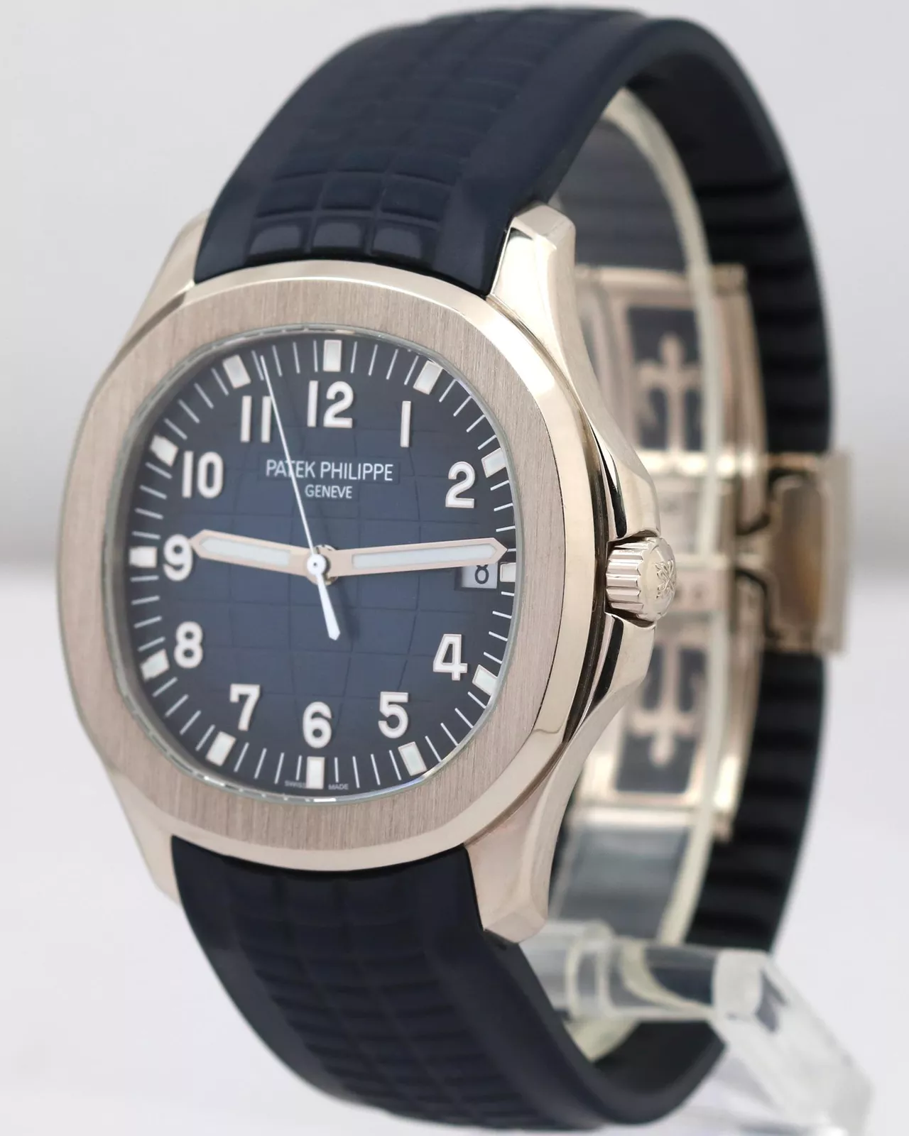 Patek Philippe Aquanaut Blue Dial 18K White Gold Men's Watch 5168G-001(1:1 replica) - Elite Watch Atelier