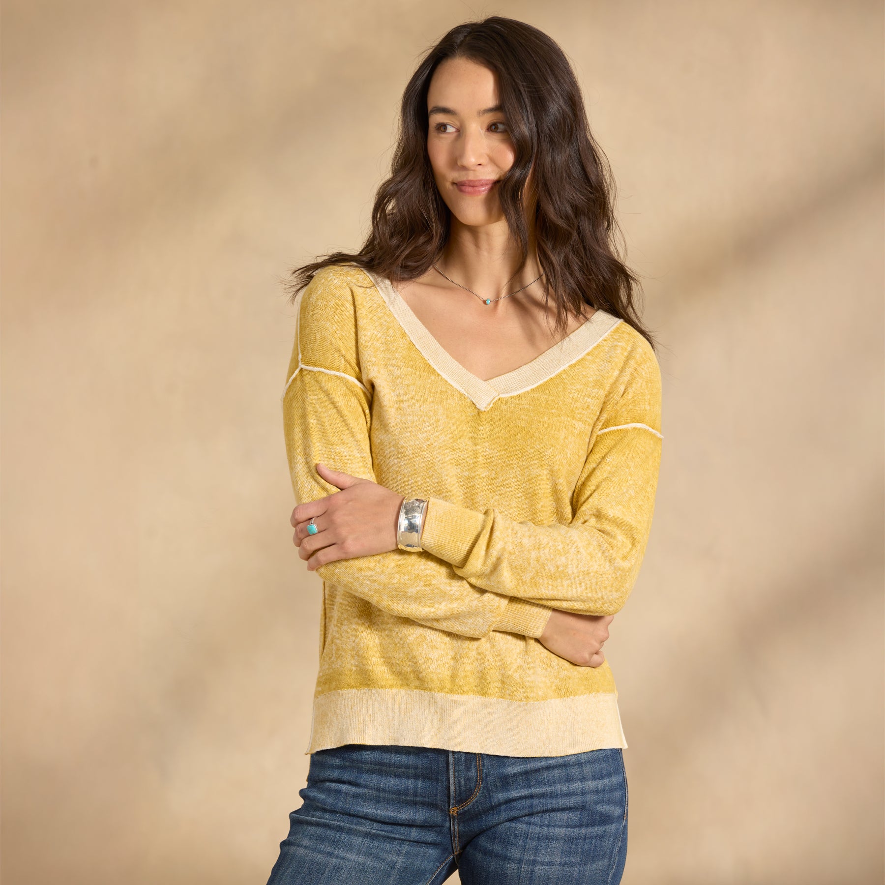 Samantha V-Neck Sweater, Petite - Sundance Clothing