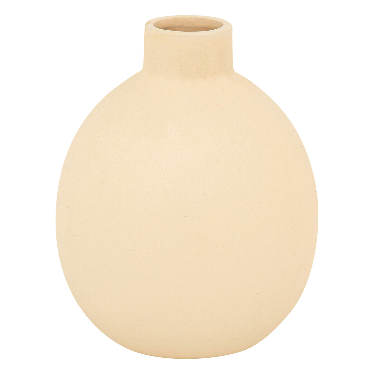 Ceramic vase "Rily" Beige, H.18 cm