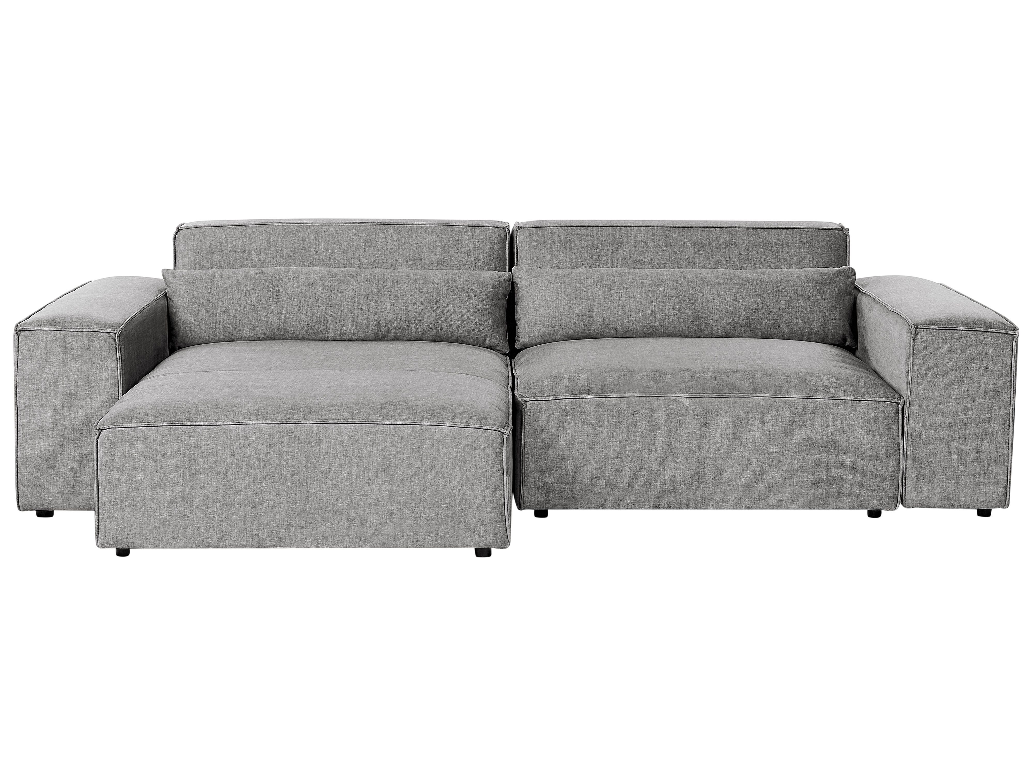 Modular Corner Sofa 3 Seater HELLNAR Fabric Grey Right Hand