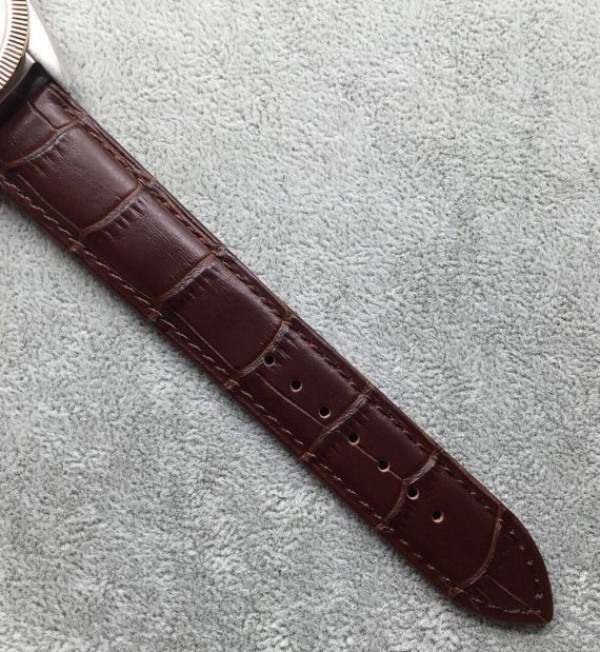 Replica Omega Globemaster Master Chronometer Blue Dial RG Bezel Leather Strap A8900 - Top club