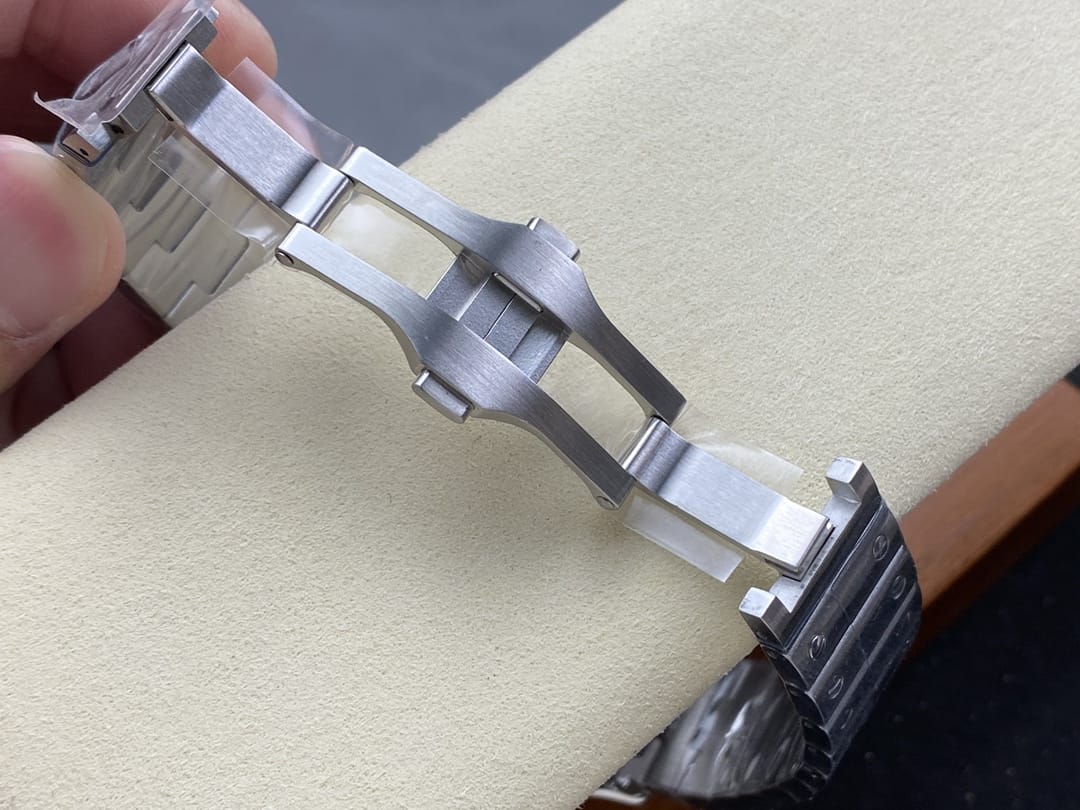 Fake Cartier Watch Santos de Cartier Large Steel Brown Dial WSSA0064-TW(1:1 replica) - Top club