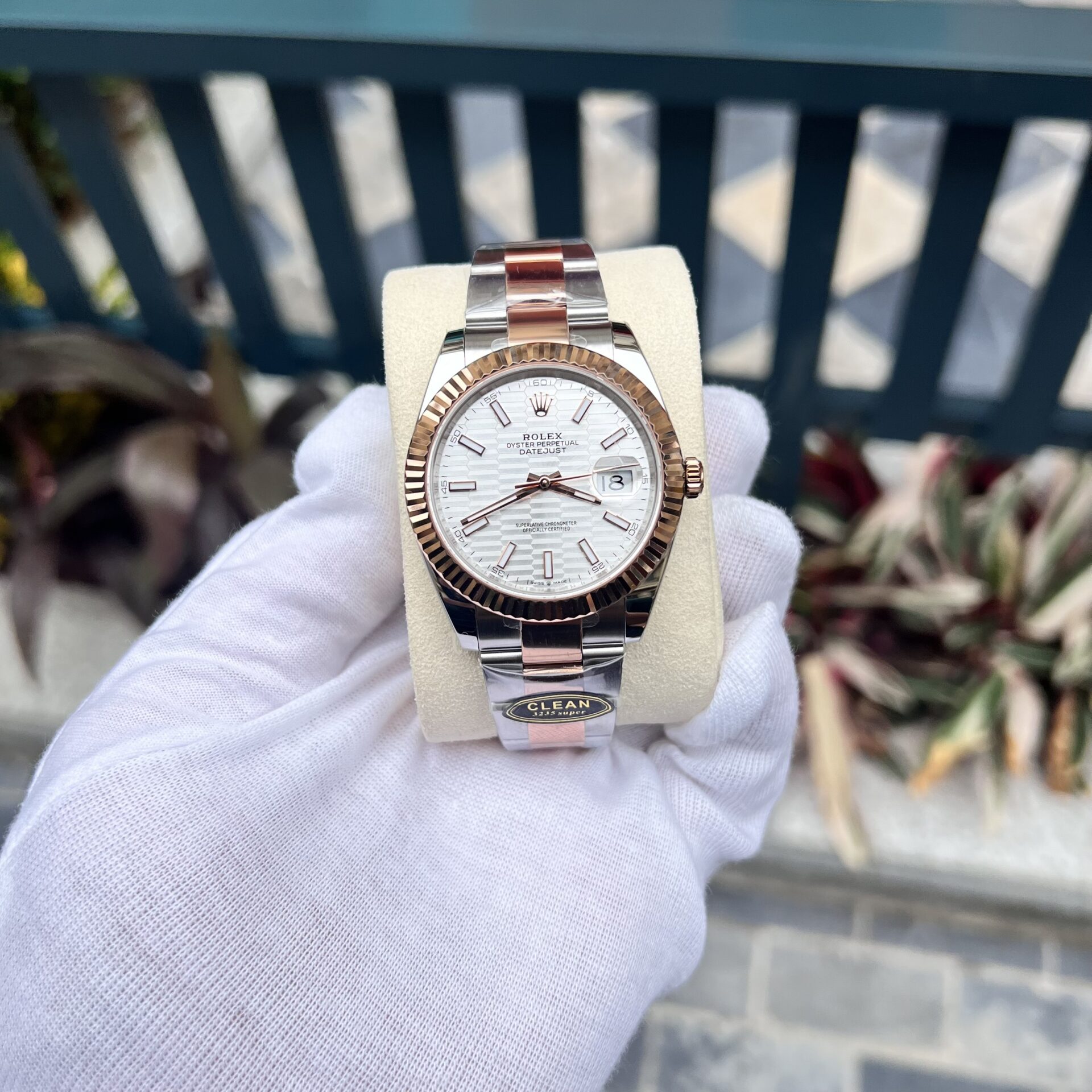 Rolex Replica Watch DateJust 126331 White Brick Dial Metal Strap 41mm - Elite Watch Atelier