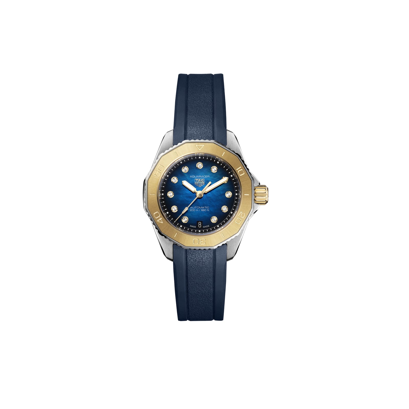 TAG Heuer Replica Watch Aquaracer Professional 200 Date Automatic 30 mm Steel and Gold(1:1 replica) - Top club