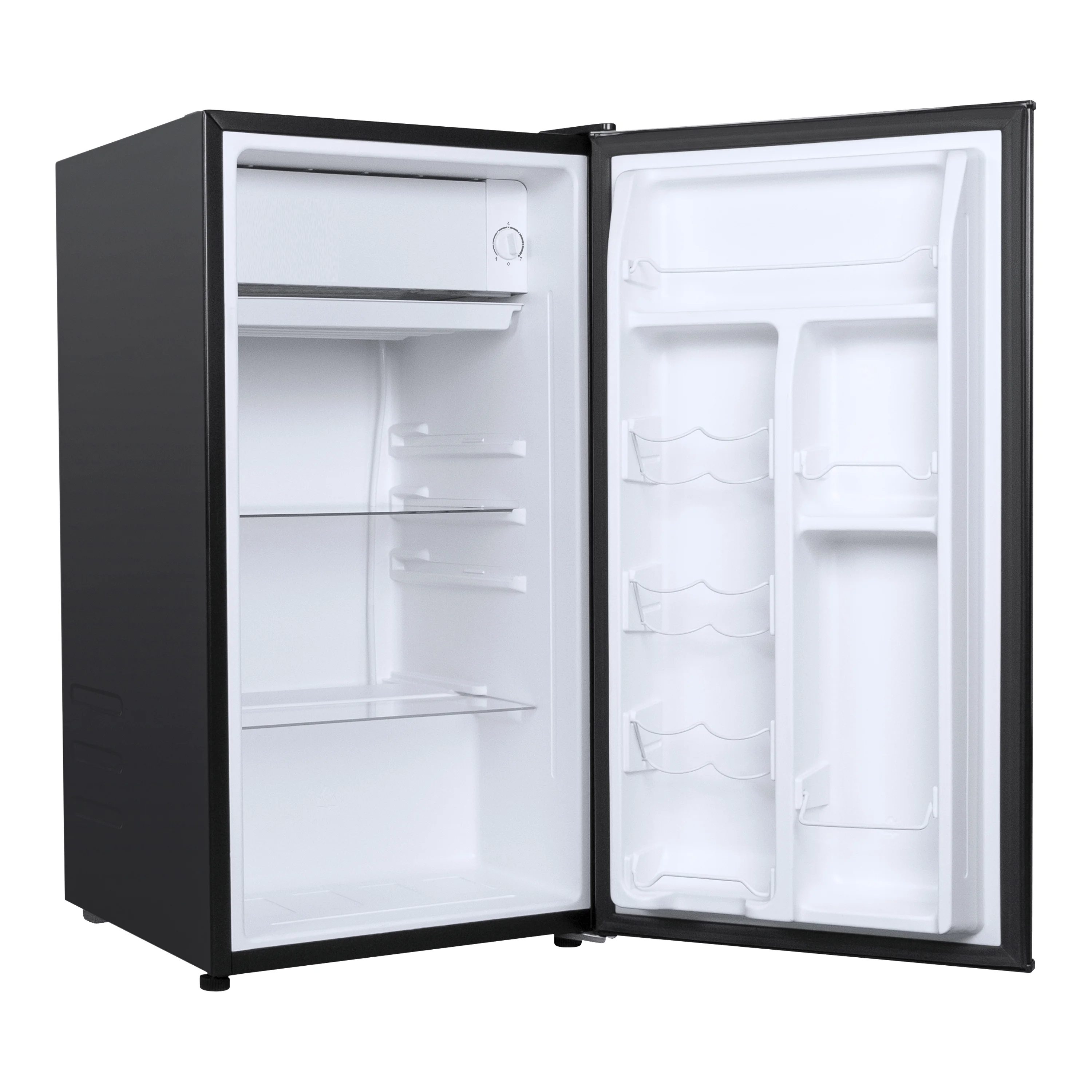 Galanz 3.3 Cu ft One Door Mini Fridge, Black Estar, New - Image 2