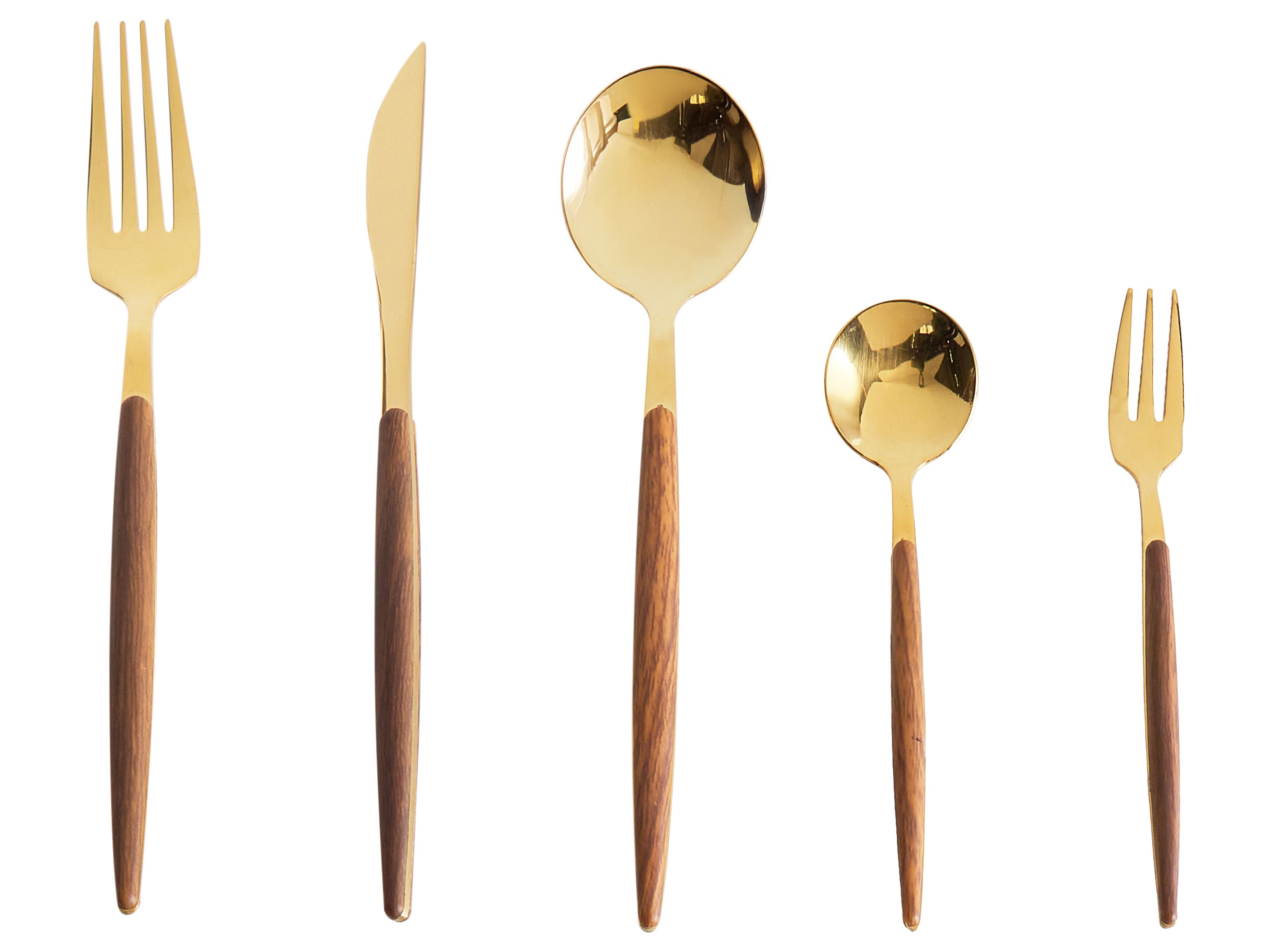 30 Piece Cutlery Set GEMELLI Gold