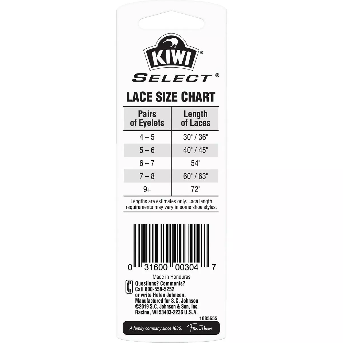 Kiwi Select Sport Oval 54 In. Athletic Laces