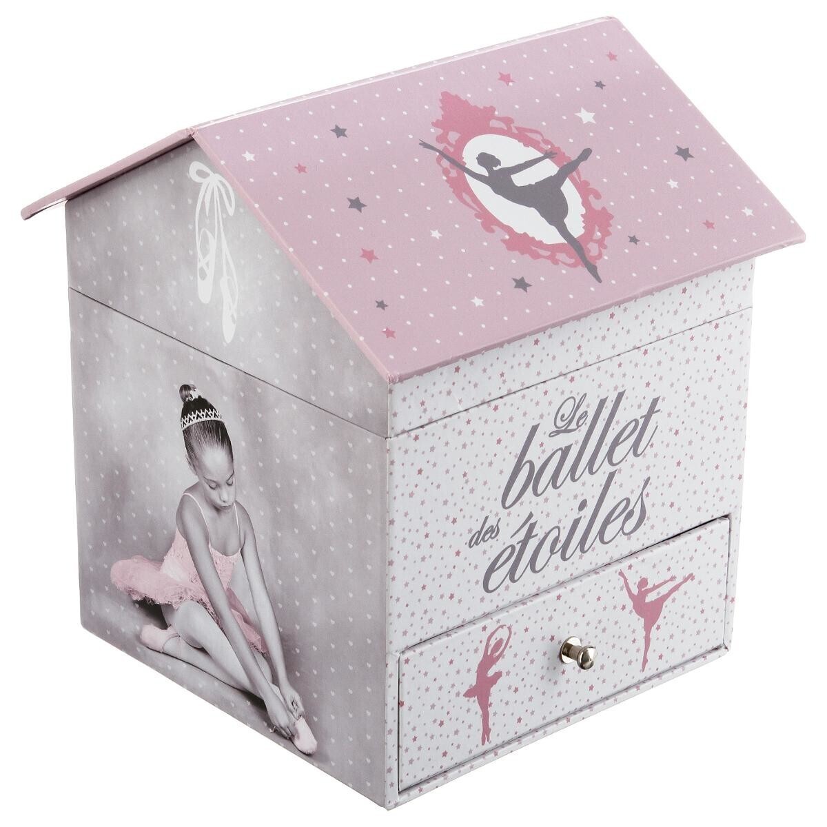 Musical box "Ballerina" Multicoloured, H.16 cm