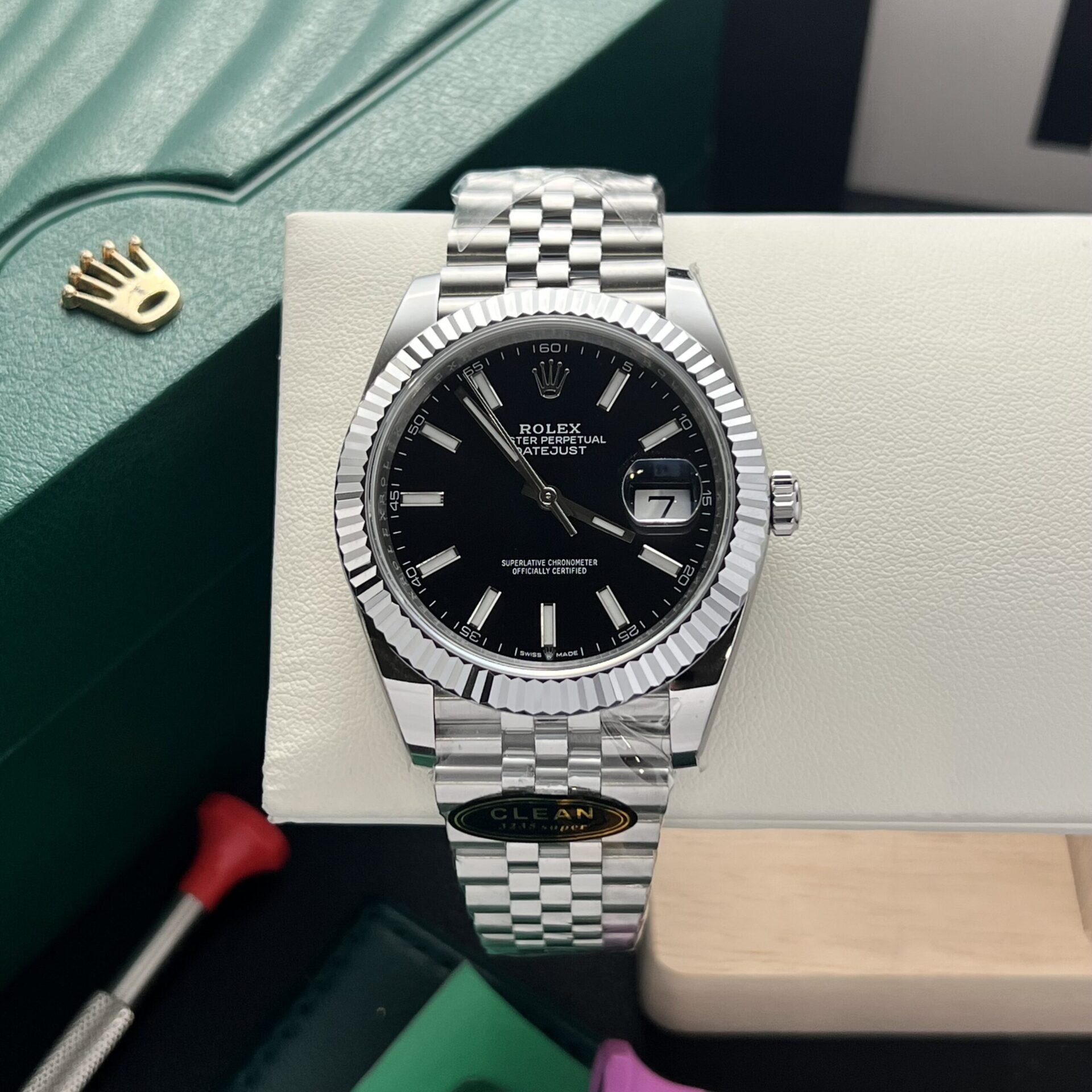 Rolex Replica Watches Datejust 126334 Black Dial Clean Factory 41mm - Elite Watch Atelier