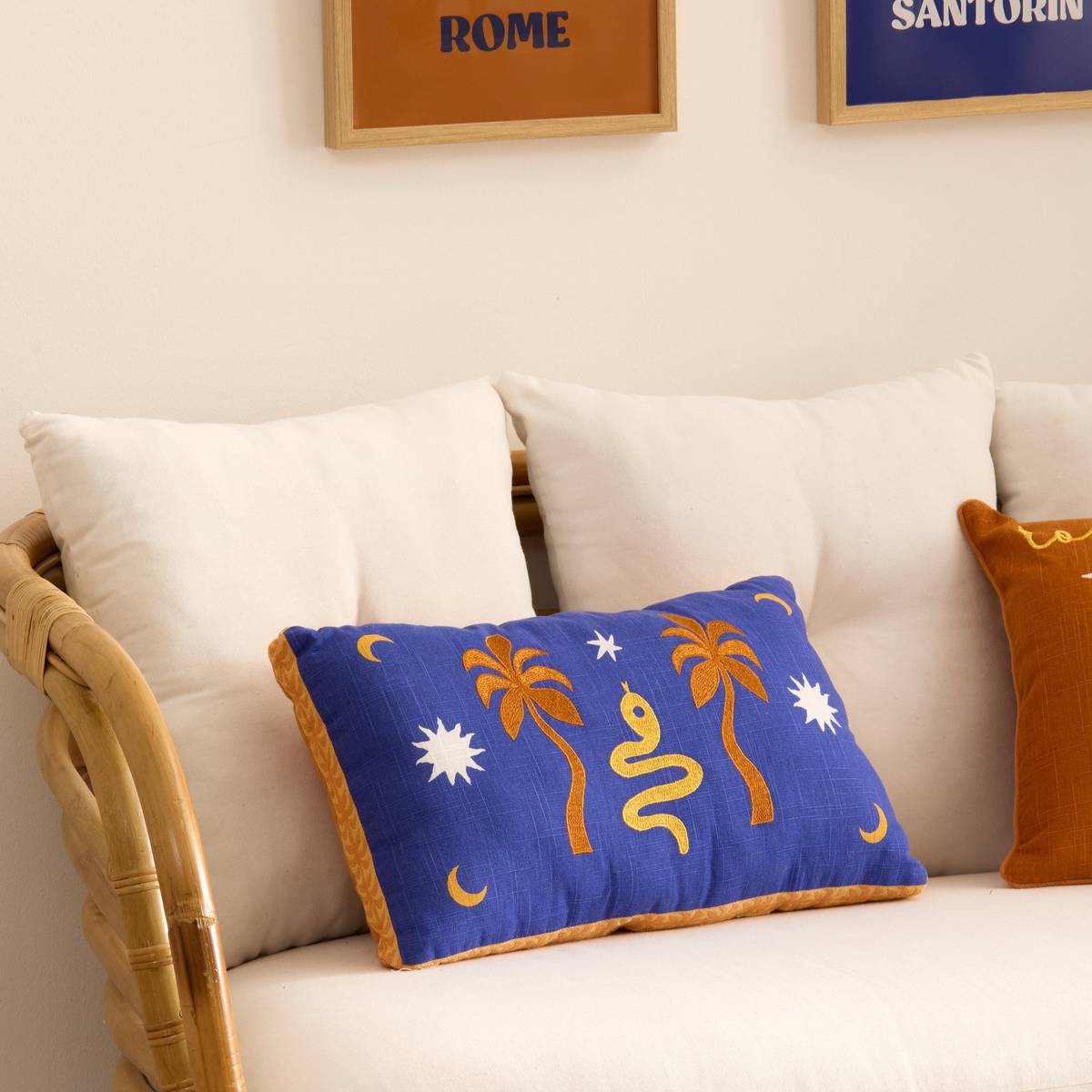 Cushion "Libertad" Indigo Blue, 50x30 cm