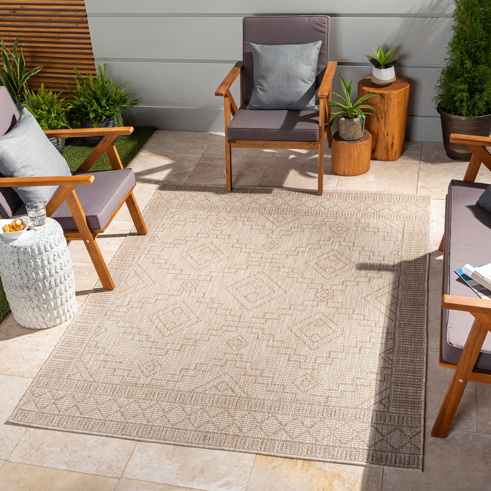 Blokker Aven Vloerkleed 200 x 275 cm - Beige