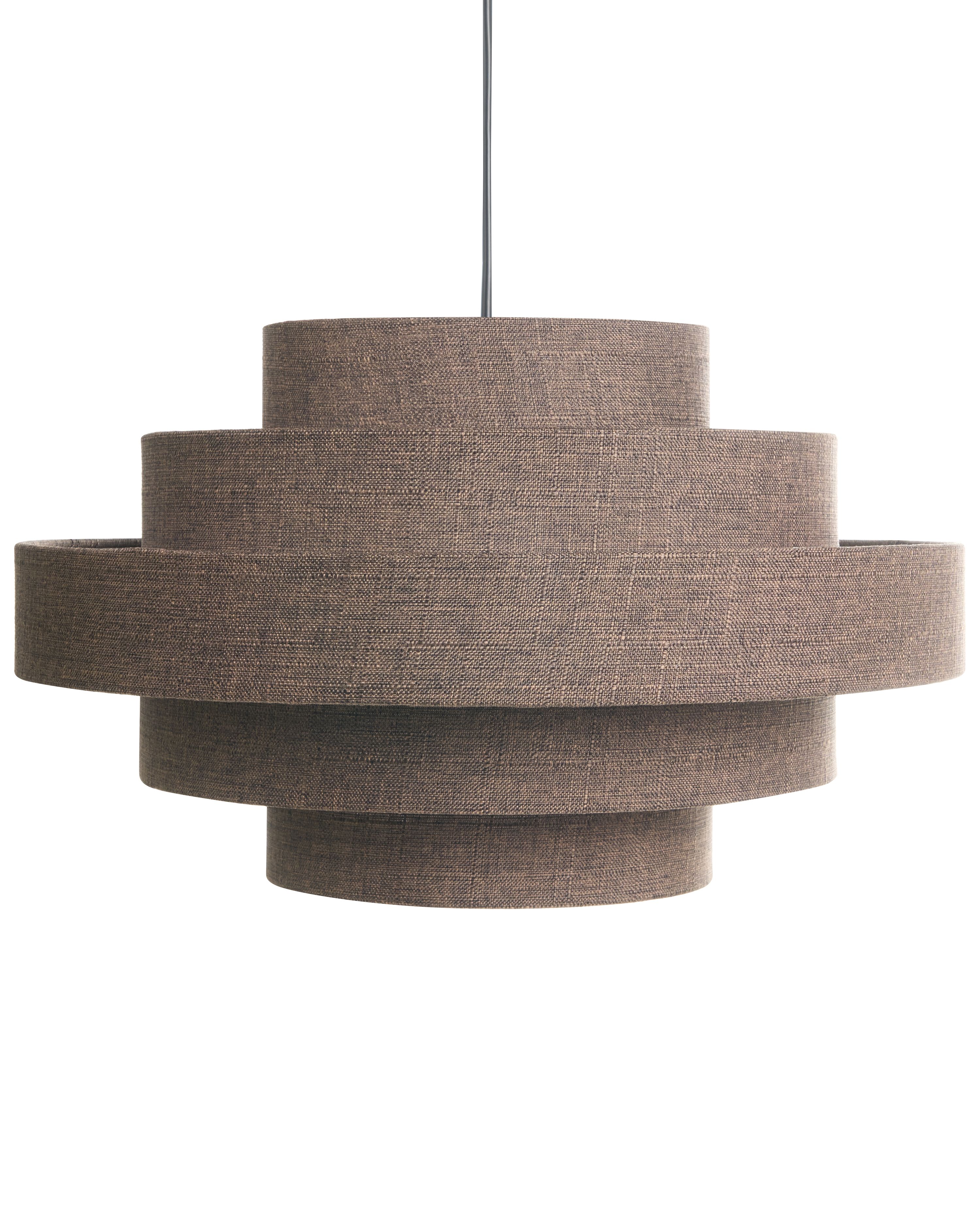 Pendant Lamp EREBATO Linen Brown