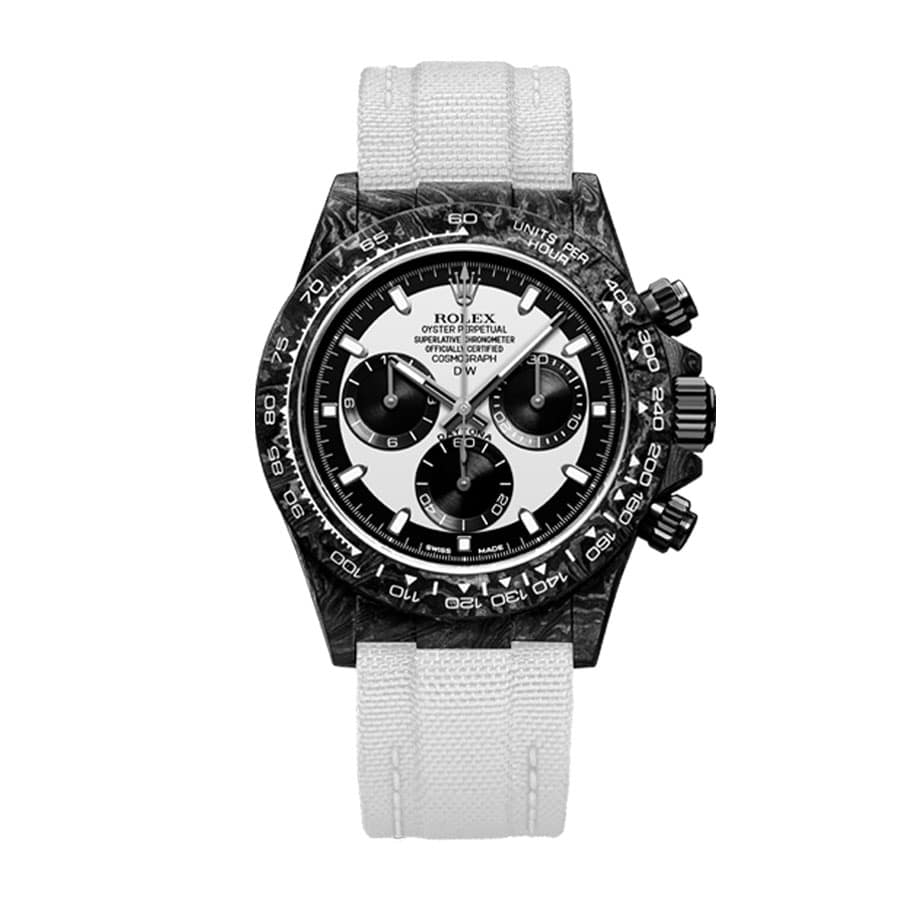 Rolex Daytona Carbon Cosmograph Cream Dial 4130CR Replica - Elite Watch Atelier