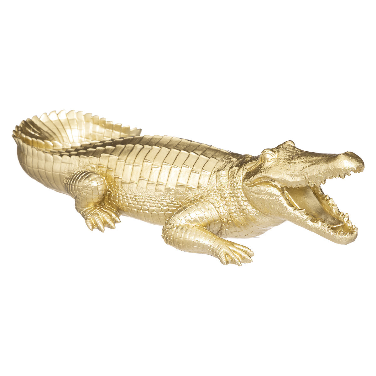 Crocodile statue Gilt, H.11 cm