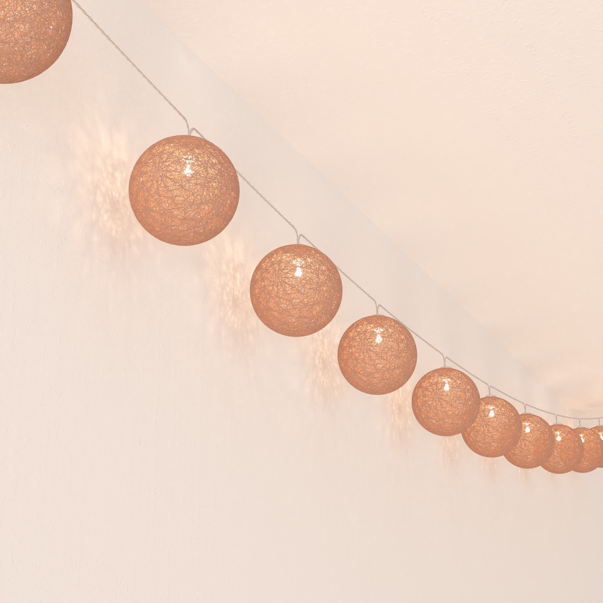 Children's LED Garland "Glitter" Pink, L.175 cm
