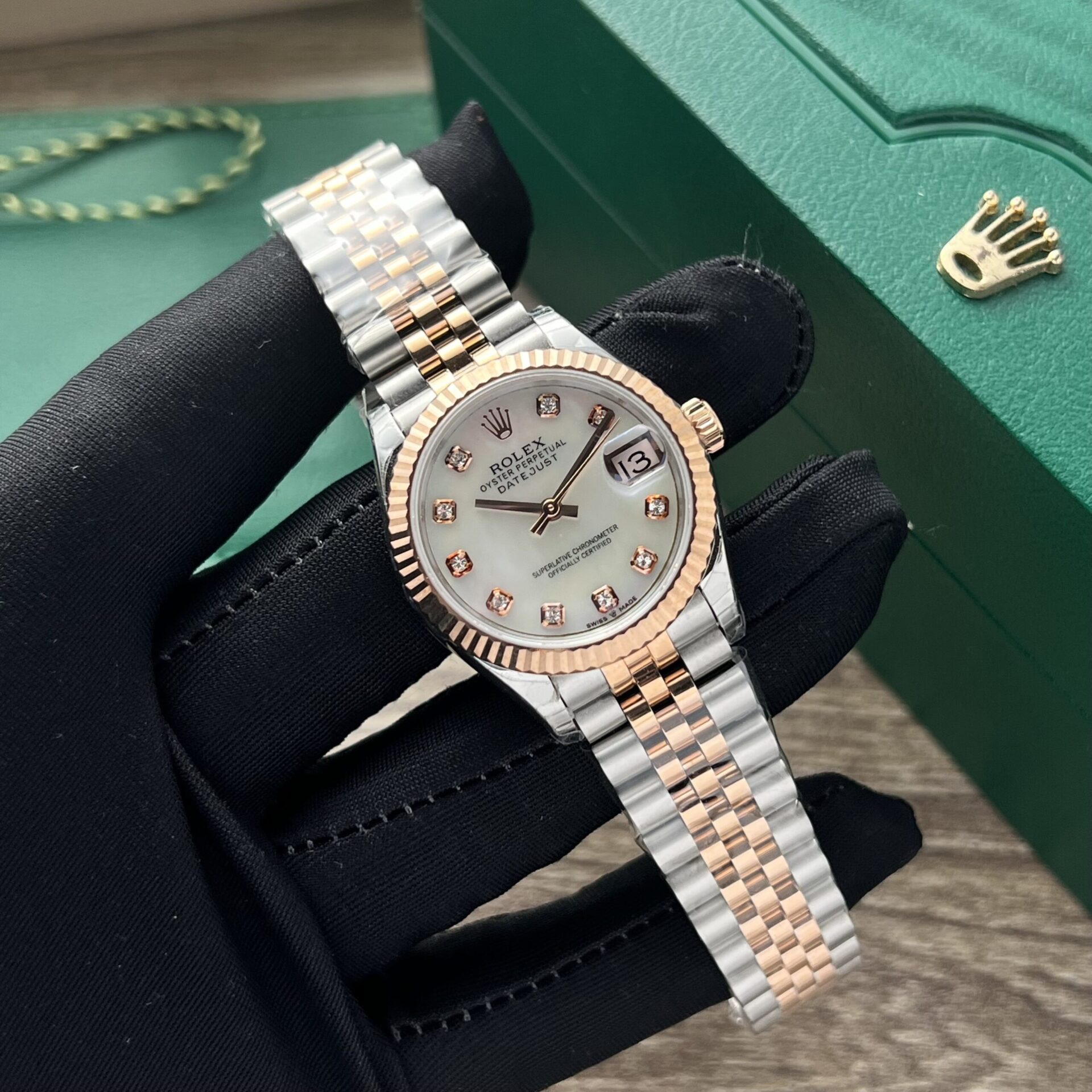 Rolex DateJust Fake Watch Womens Mother Of Pearl Dial 31mm - Elite Watch Atelier