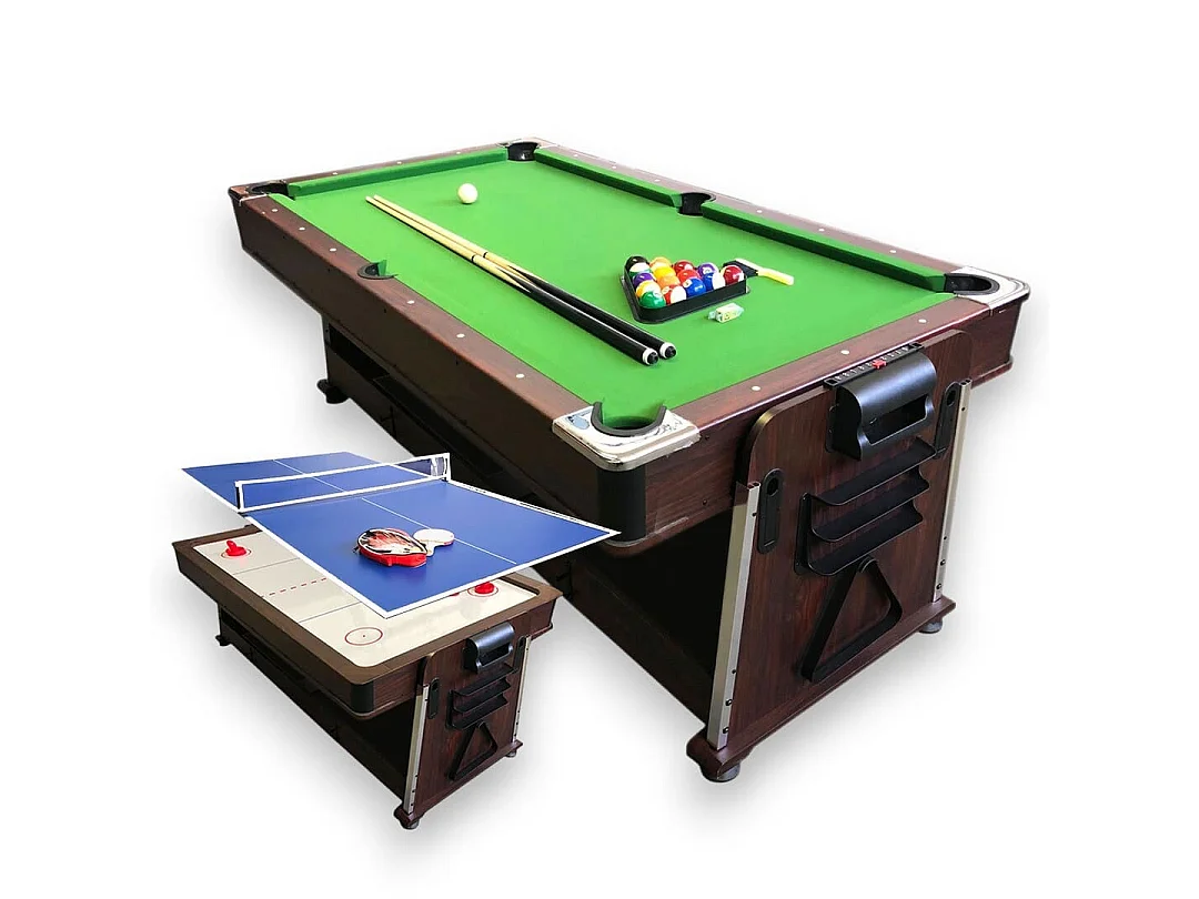 Table de Billard 7 pieds Multi-jeux vert Air Hockey, Table de Tennis, Table – Stark