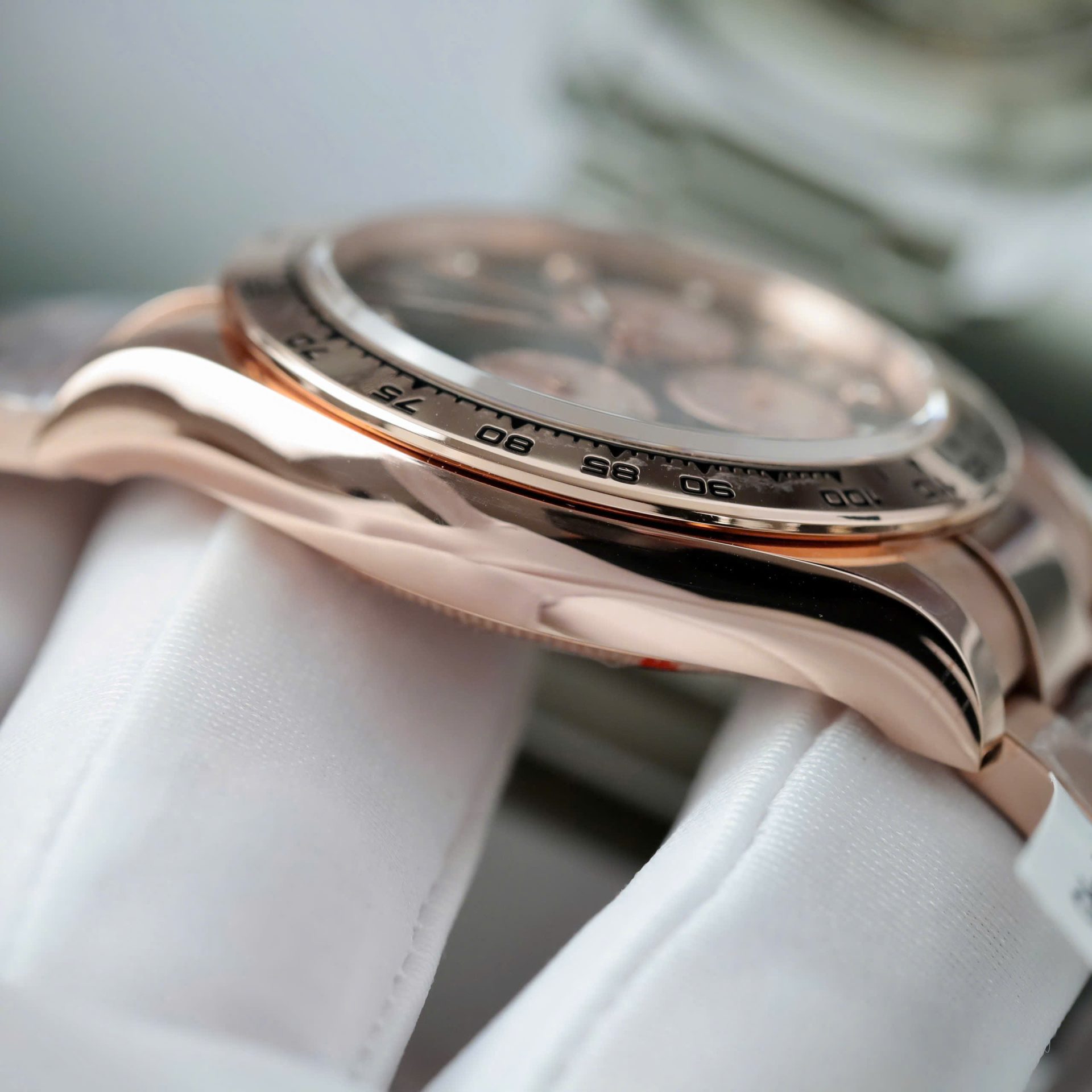Rolex Daytona Copies Watch Custom Gold Wrapped 18K + Movement Calibre 4131 40mm - Top club