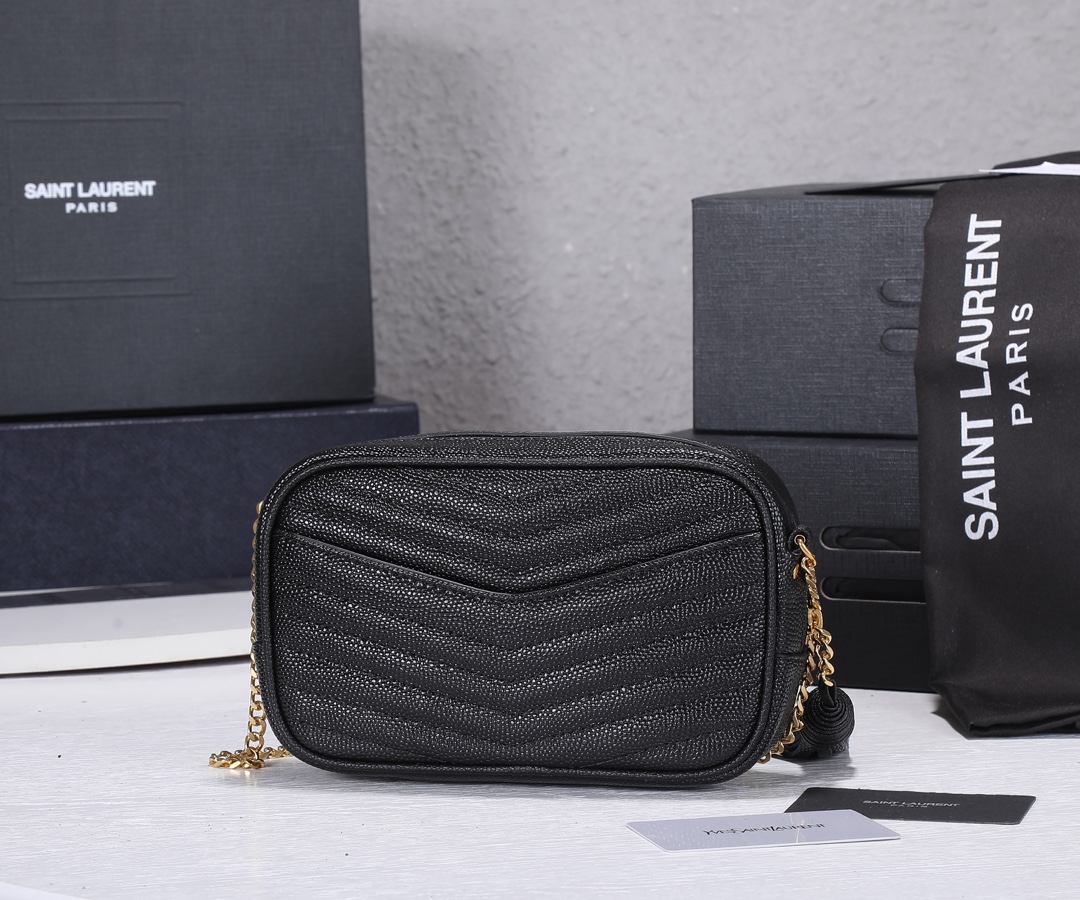 Replica Ysl Lou Mini Bag Gold Hardware1:1High-quality replica