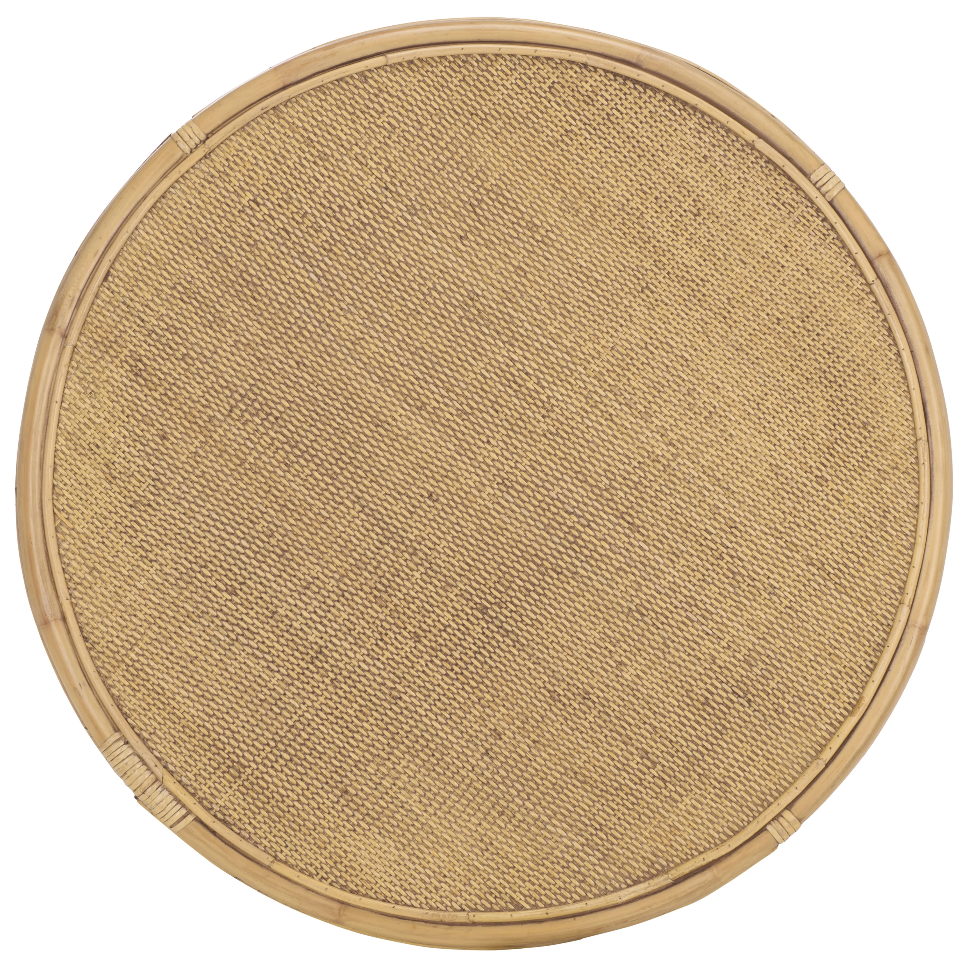 SAFAVIEH Modern Round Rattan Coffee Table, Natural - Image 16
