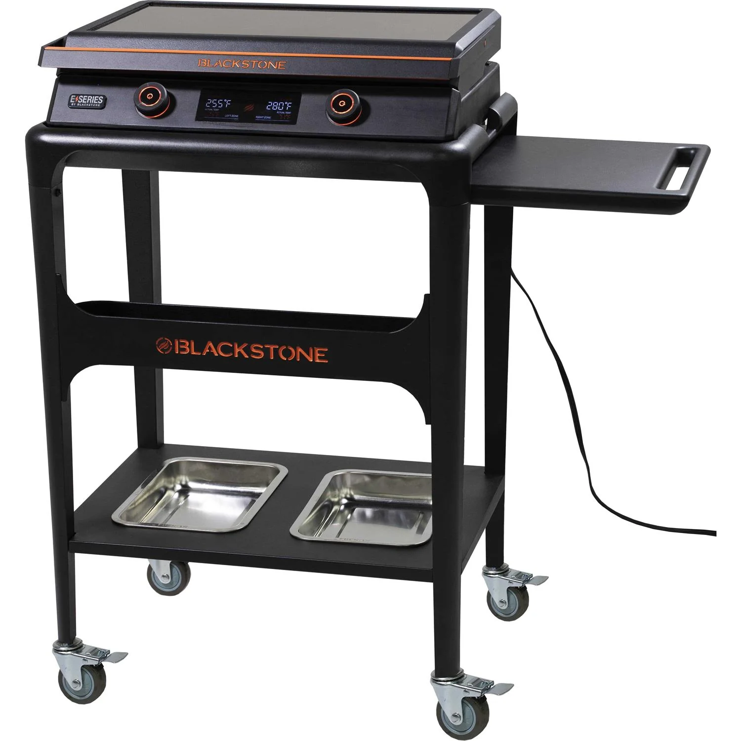 Blackstone 2-Burner 22 Electric Tabletop Griddle With Prep Cart - E-Series