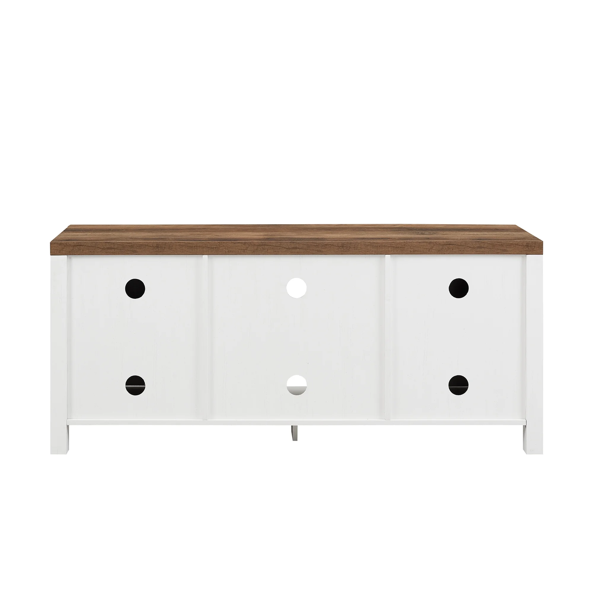 Walker Edison Modern Farmhouse Barn Door TV Stand for TVs up to 65", Grey Wash - Image 122