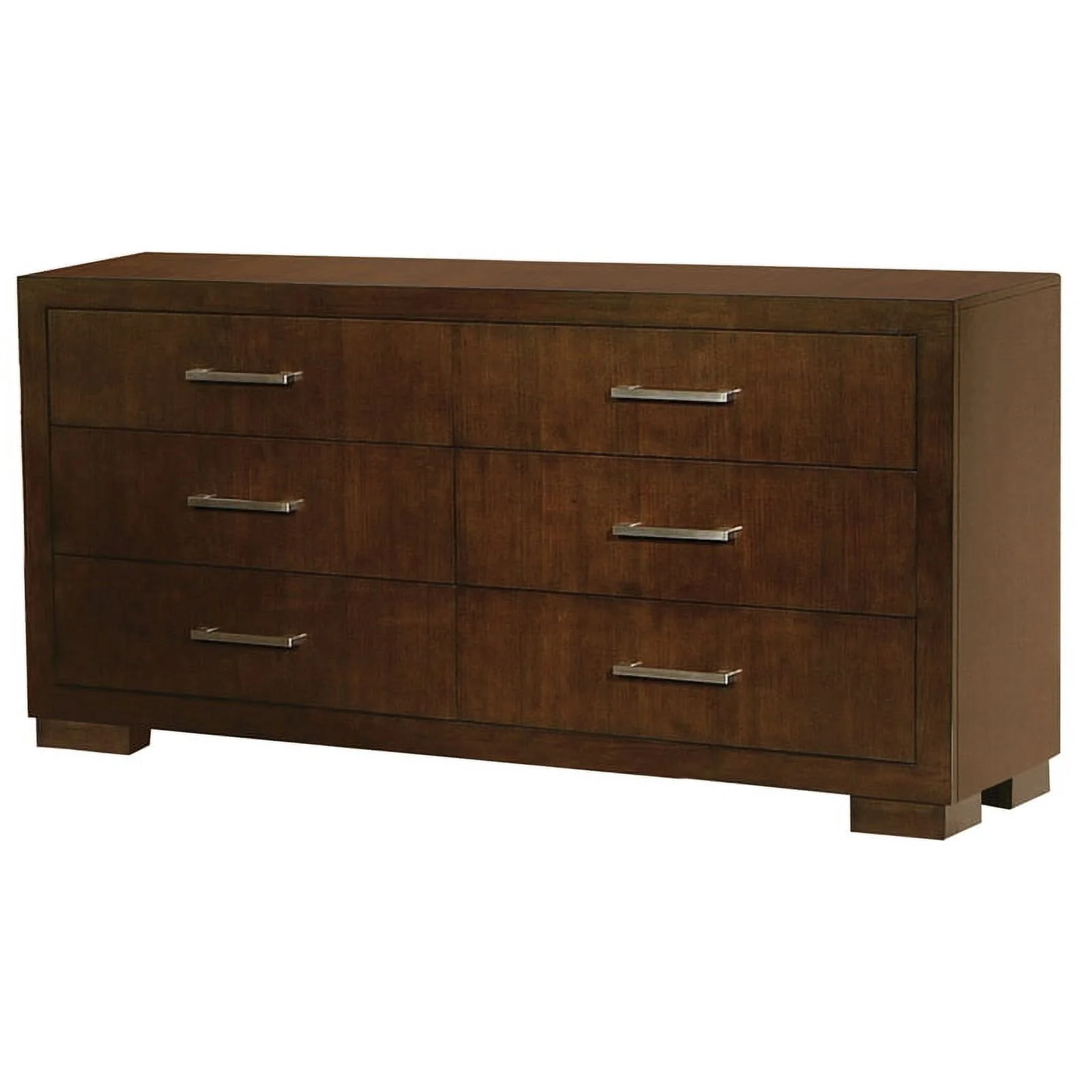 Jessica Bedroom Set with Nightstand Panels Cappuccino - Image 3