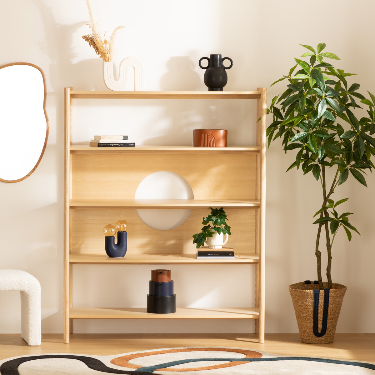 5-tier shelf "Arden" 119.5x40 cm, 5 levels