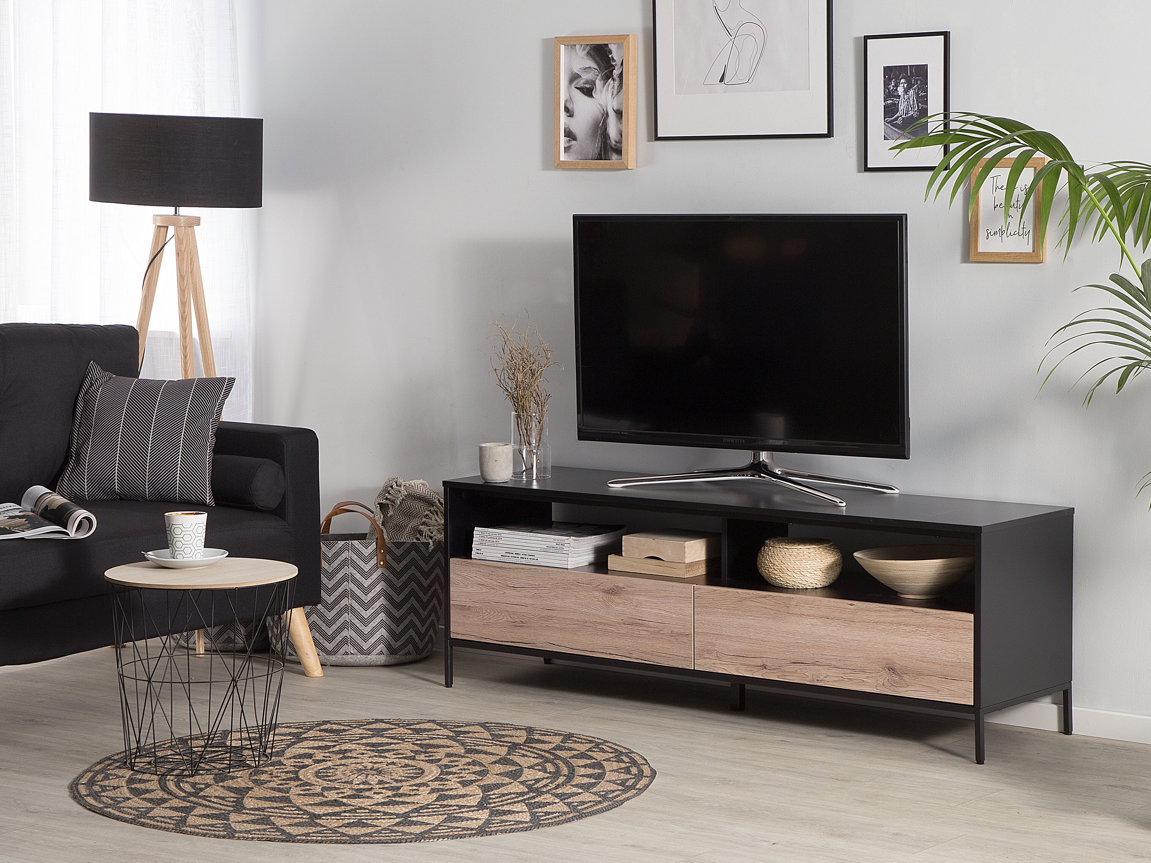 TV Stand SYDNEY Brown/ Black