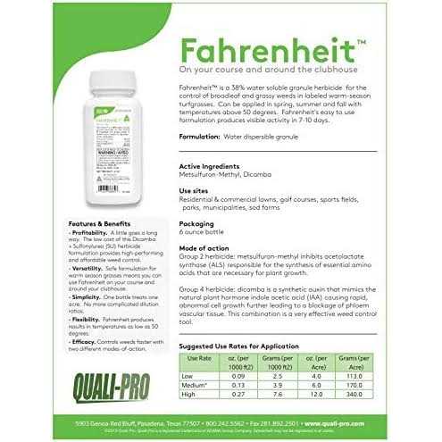 Fahrenheit Herbicide - 6 oz - Image 2 Fahrenheit Herbicide - 6 oz - Image 2