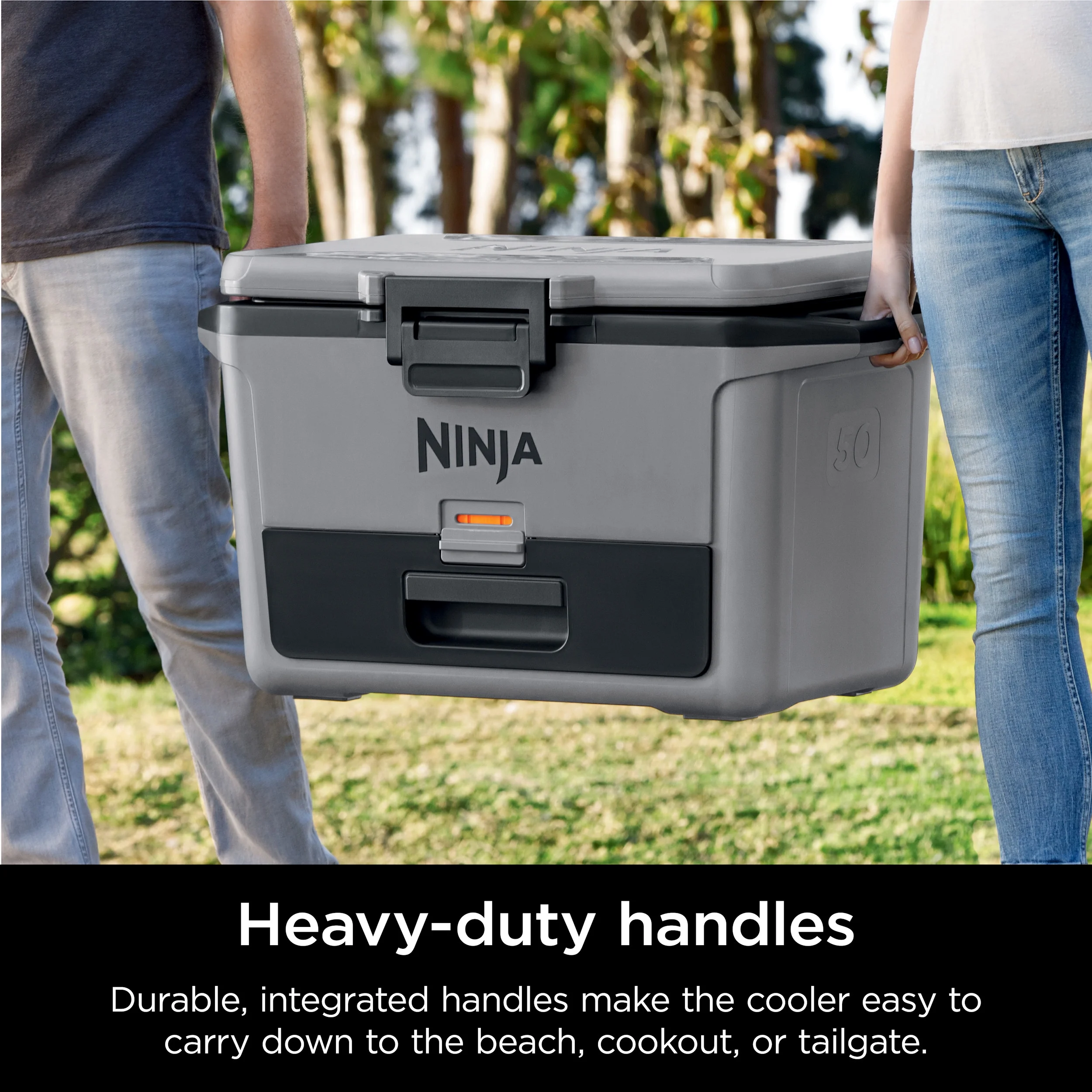 Ninja FrostVault 50qt Hard Cooler with Dry Zone, Gray, FB151GY - Image 8
