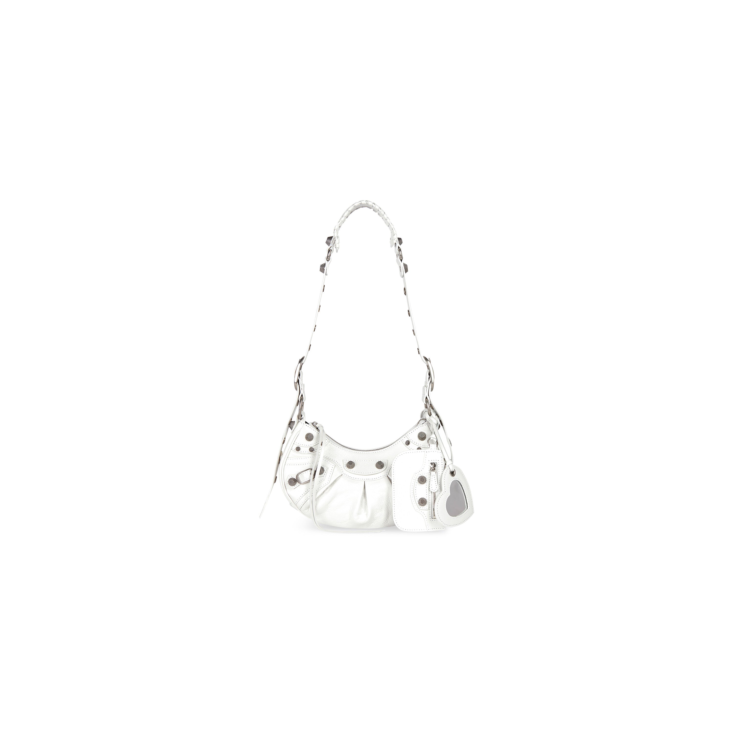 WOMEN'S LE CAGOLE XS SHOULDER BAG IN WHITE - Replicaclubs