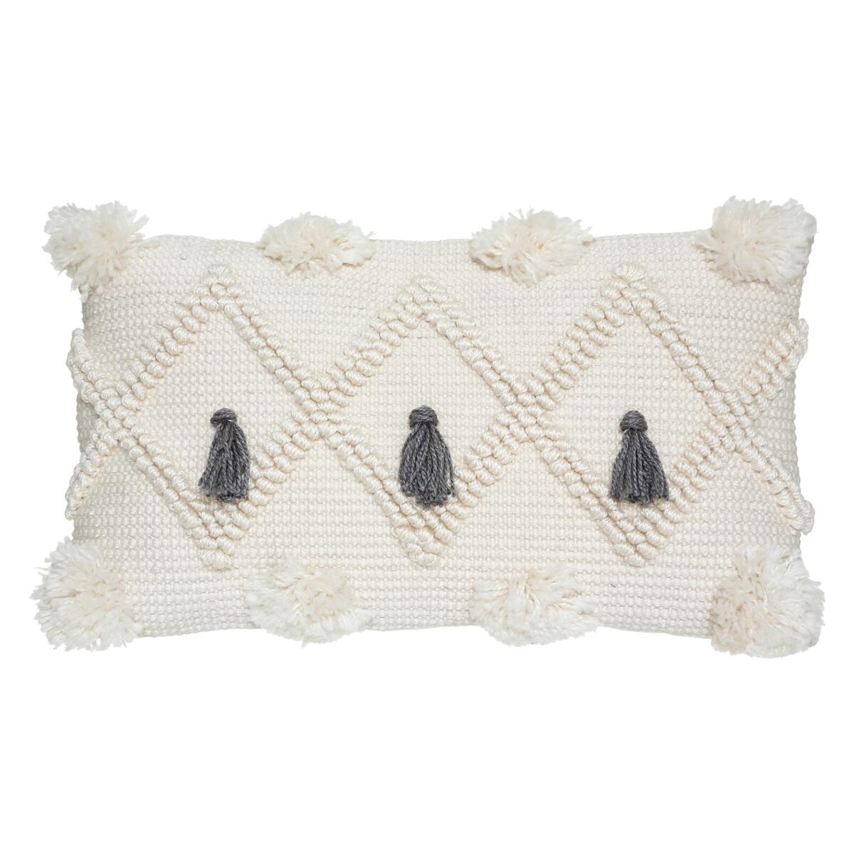 Cushion "R.O.W." Ivory white, 30x50 cm