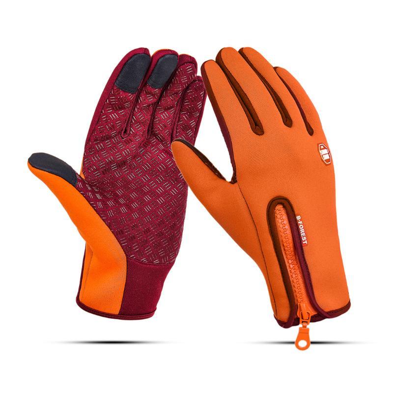 Warme Touchscreen Winterhandschoenen met Antislipontwerp – Zwart, Paars-Rood, Blauw