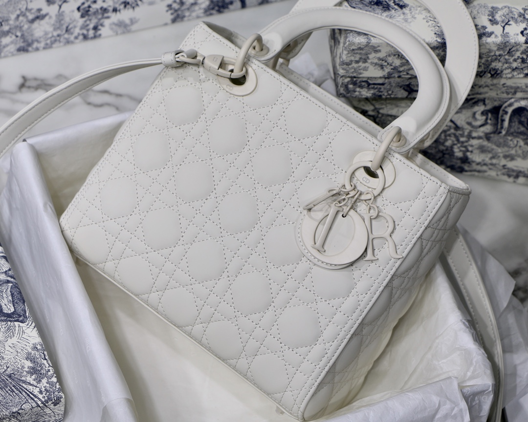 Medium Lady Bag  Black/White/Beige/Grey For Women 9.5in/24cm M0565ONGE_M9001:1High-quality replica