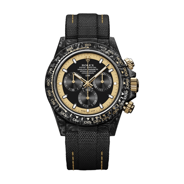 ROLEX Diw Daytona cream invert gold 40mm oyster black(1:1 replica) - Top club