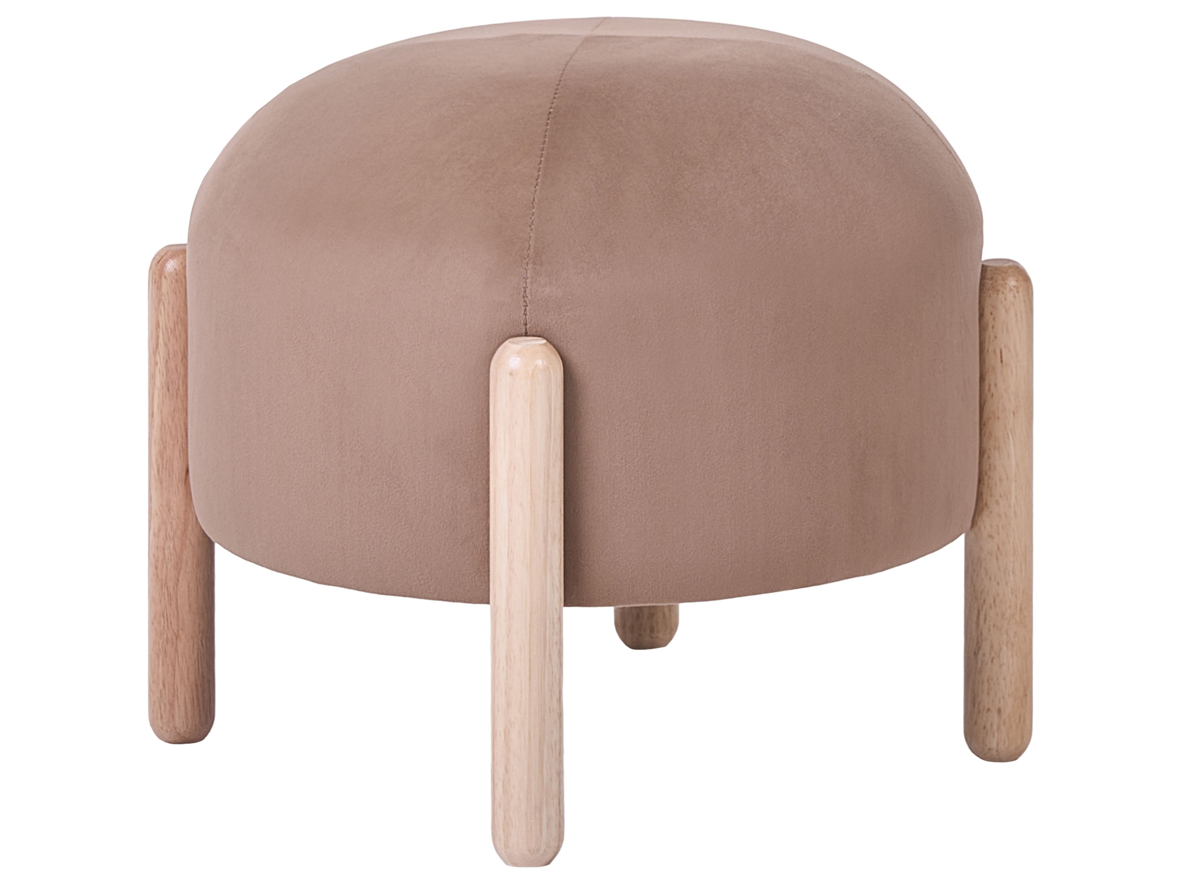 Footstool HELEN Velvet Beige