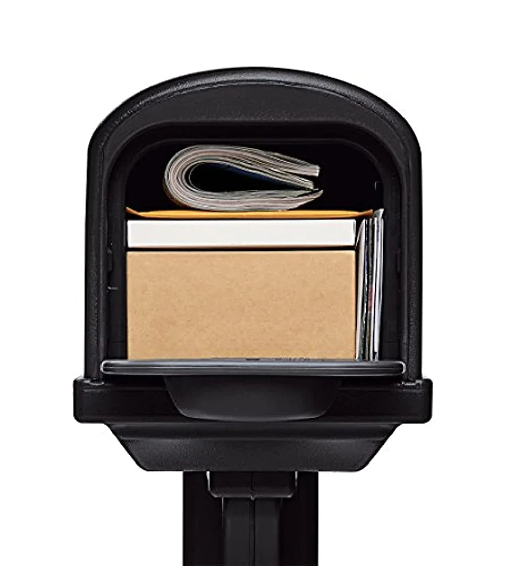 Rubbermaid Mailbox And Post Combo 49.88in X 10.13in X 20.75in Polyethylene Black - Image 5 Rubbermaid Mailbox And Post Combo 49.88in X 10.13in X 20.75in Polyethylene Black - Image 5