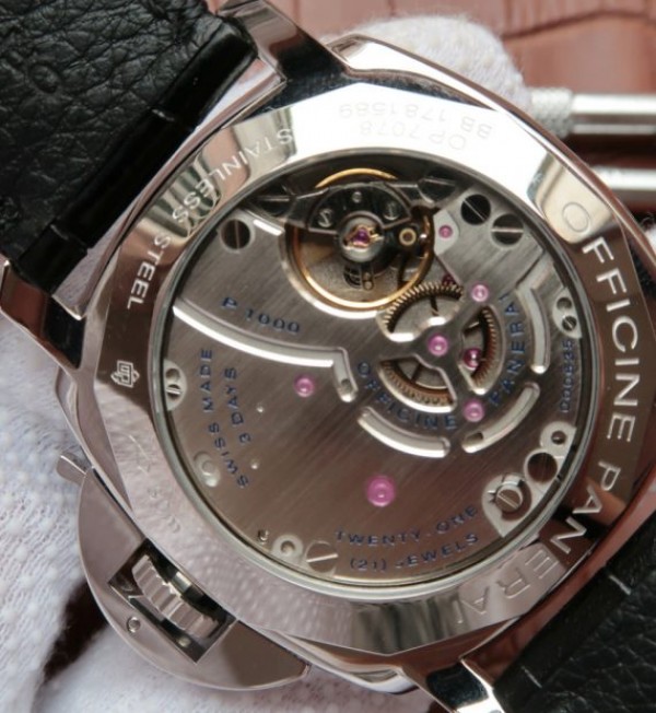 Replica Panerai Luminor Due 3 Days PAM676 Black Leather Strap P.1000 - Top club