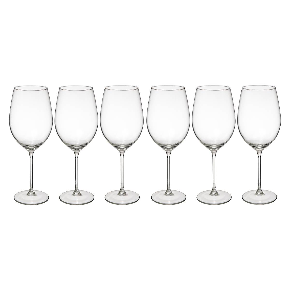 Set of 6 "Lina" water glasses Transparent