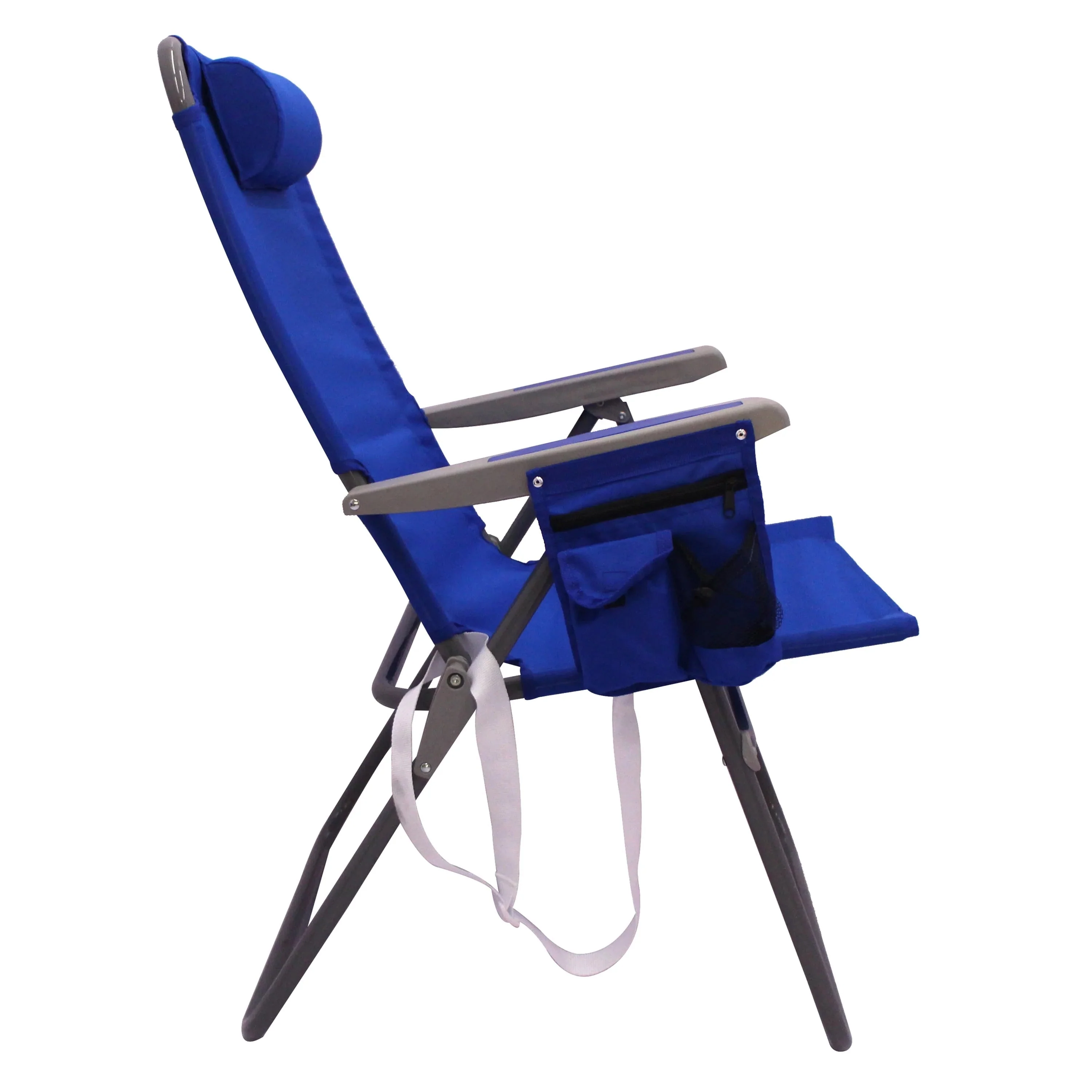 Mainstays Reclining 4-Position Oversize Beach Chair 2-Pack, Blue - Image 6 Mainstays Reclining 4-Position Oversize Beach Chair 2-Pack, Blue - Image 6