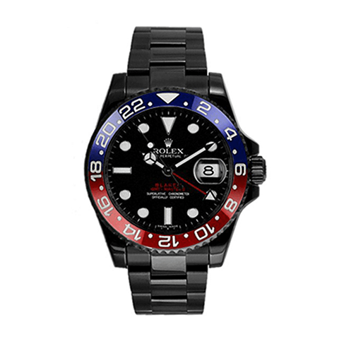 Rolex Blaken 126710BLRO-0001 Pepsi Black Dial Replica - Elite Watch Atelier