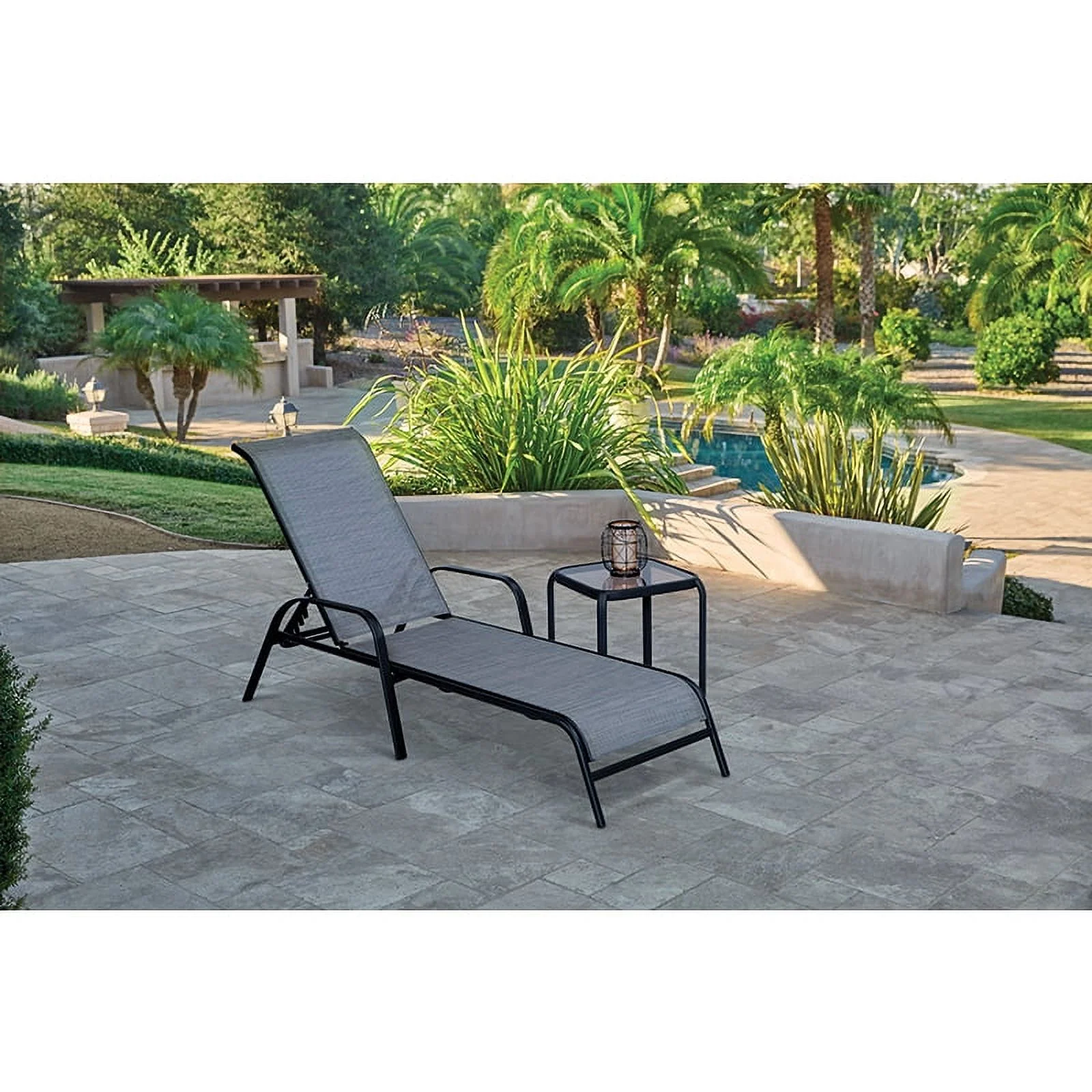 Living Accents 8048142 16 in. Roscoe Square Black Glass Side Table, Pack of 6